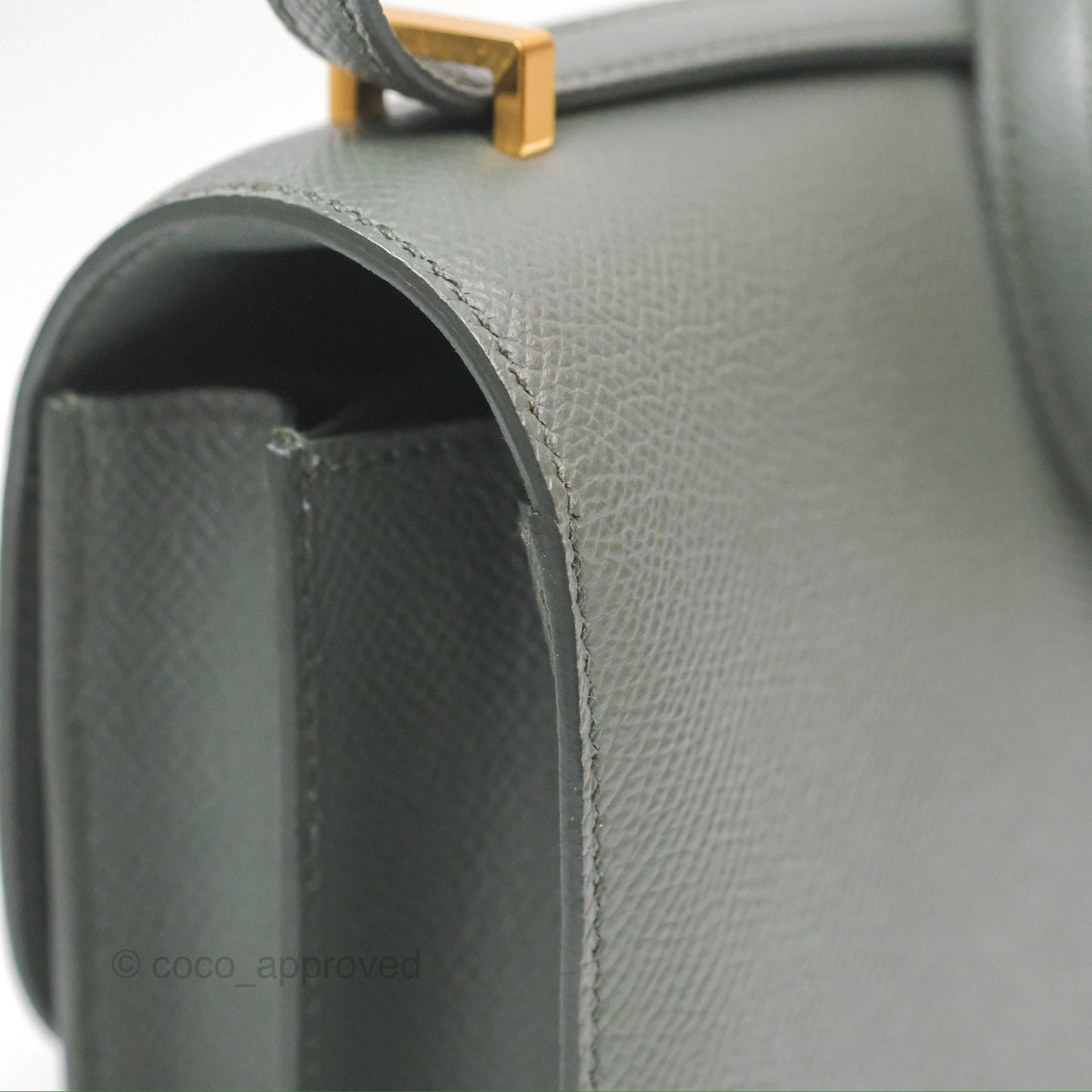 Hermès Constance Mini 18cm Vert Amande Epsom Gold Hardware