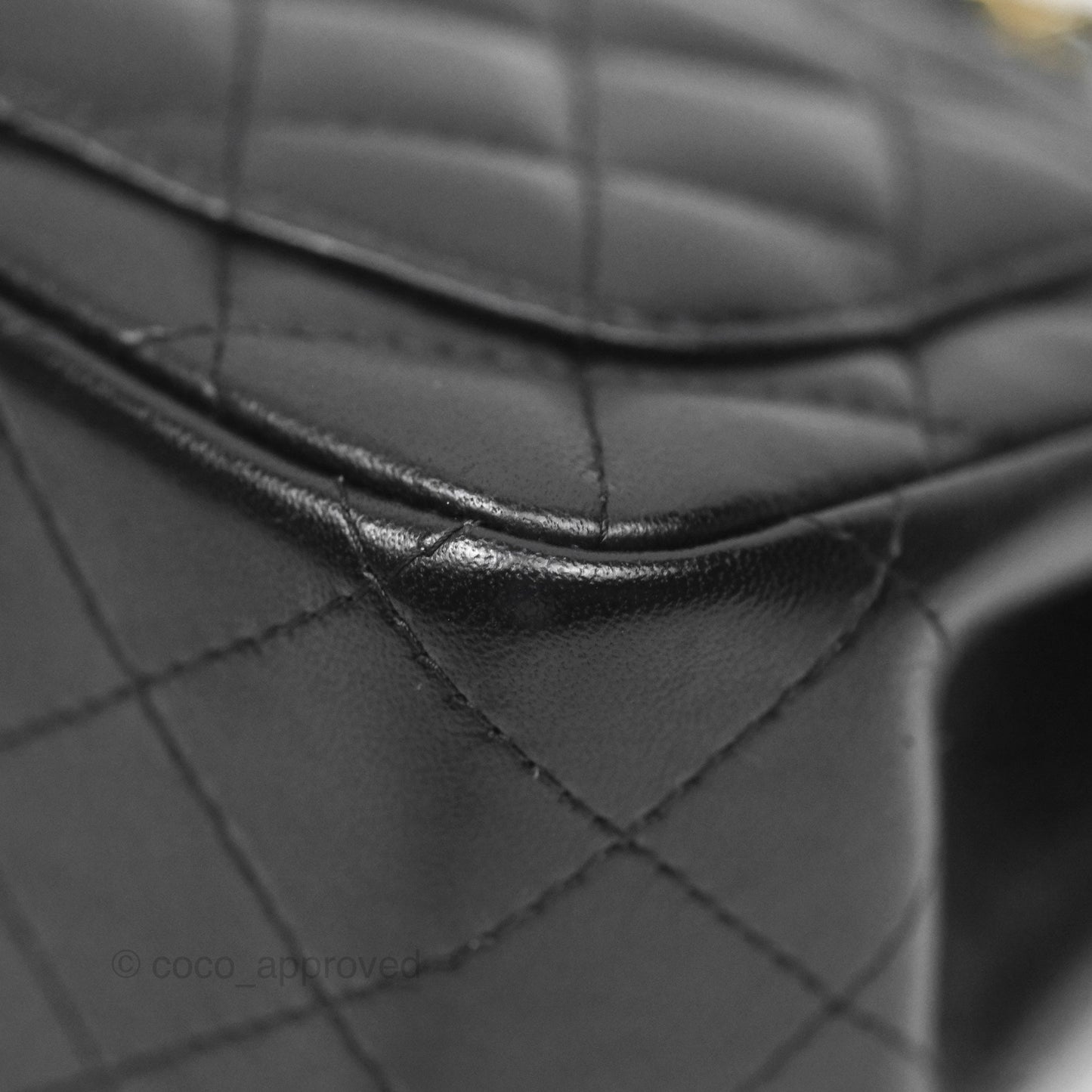 Chanel Mini Square Black Lambskin Gold Hardware