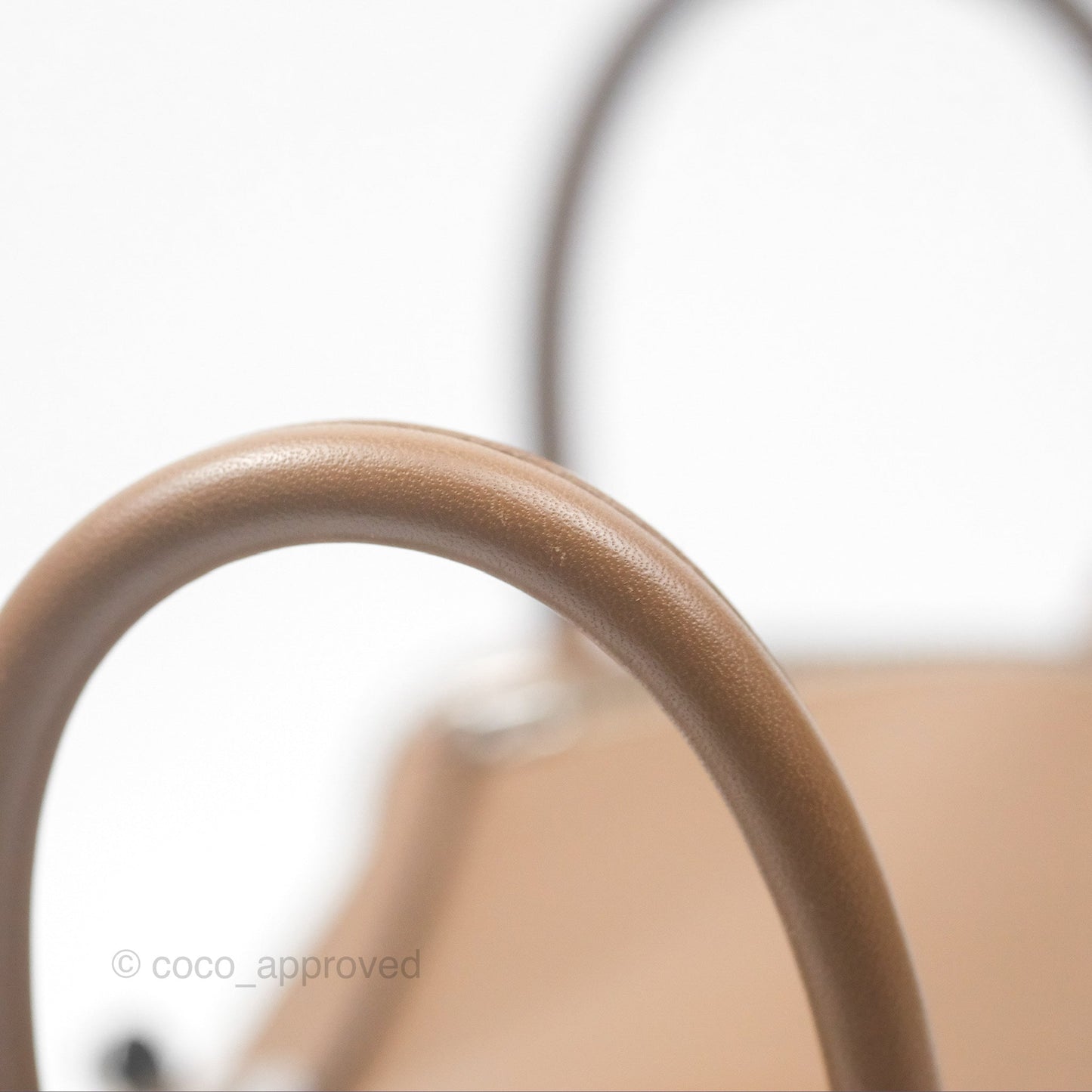 Hermès Mini Lindy 20 Verso Swift Alezan 3G / Biscuit 48 Palladium Hardware