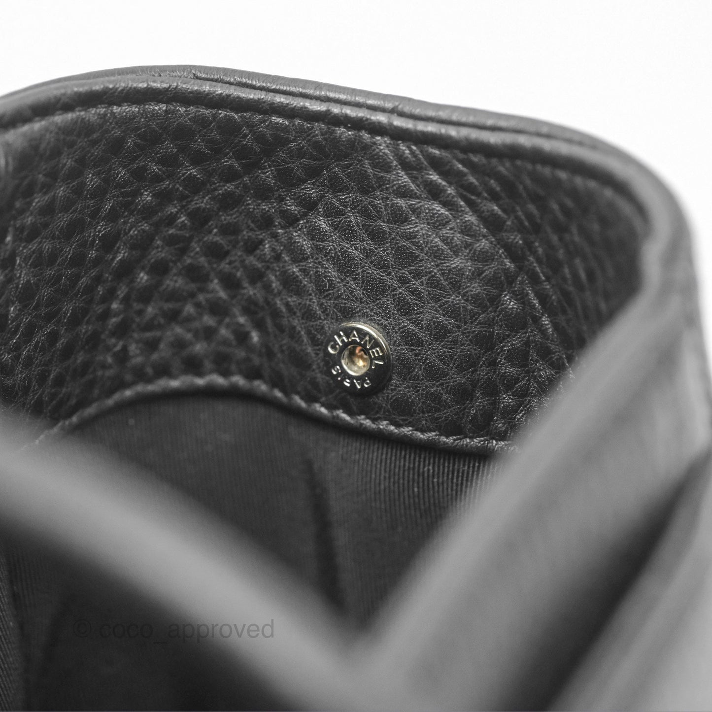 Chanel Executive Tote Bag Black Grained Calfskin Silver Hardware