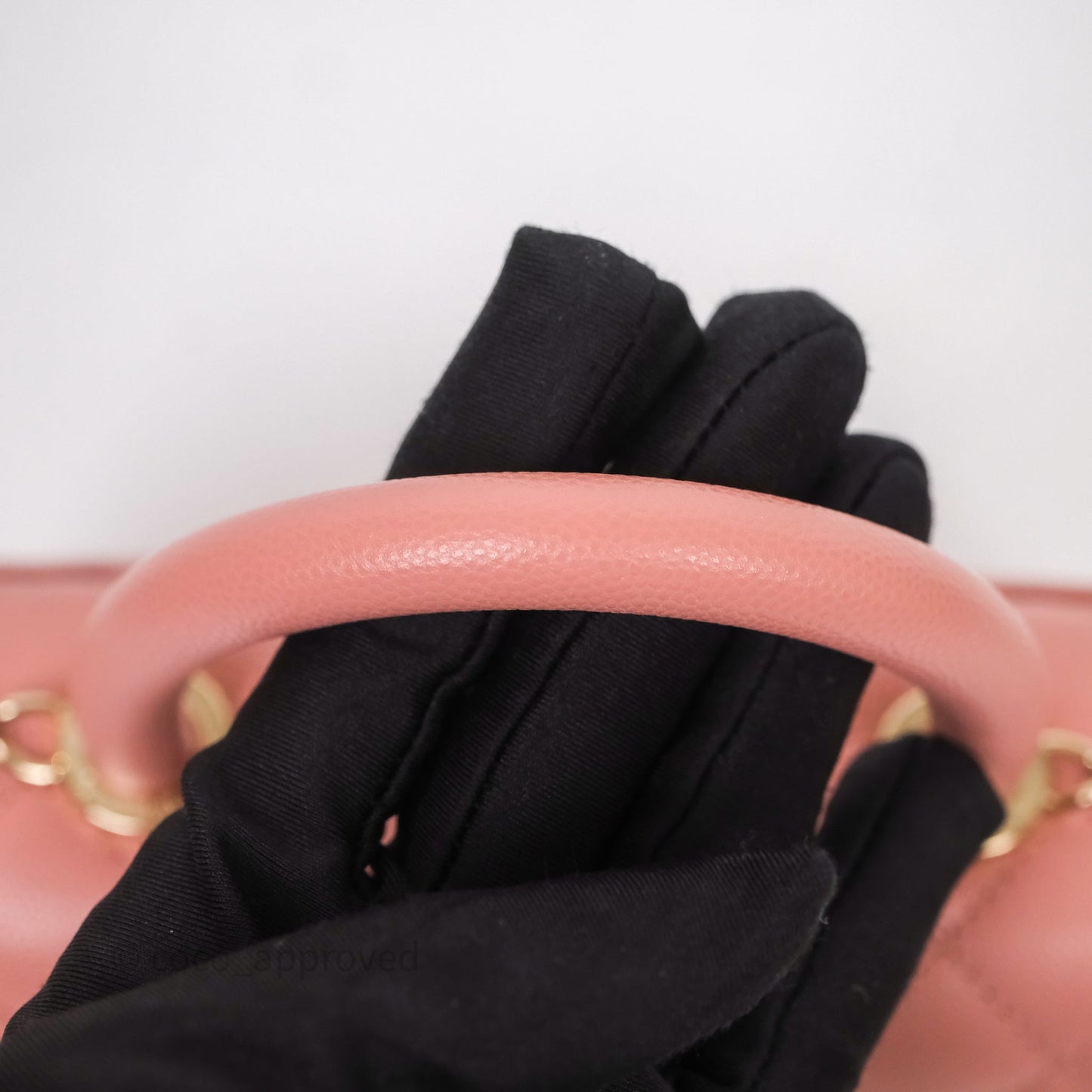 Chanel Small Coco Handle Quilted Pink Caviar Gold Hardware