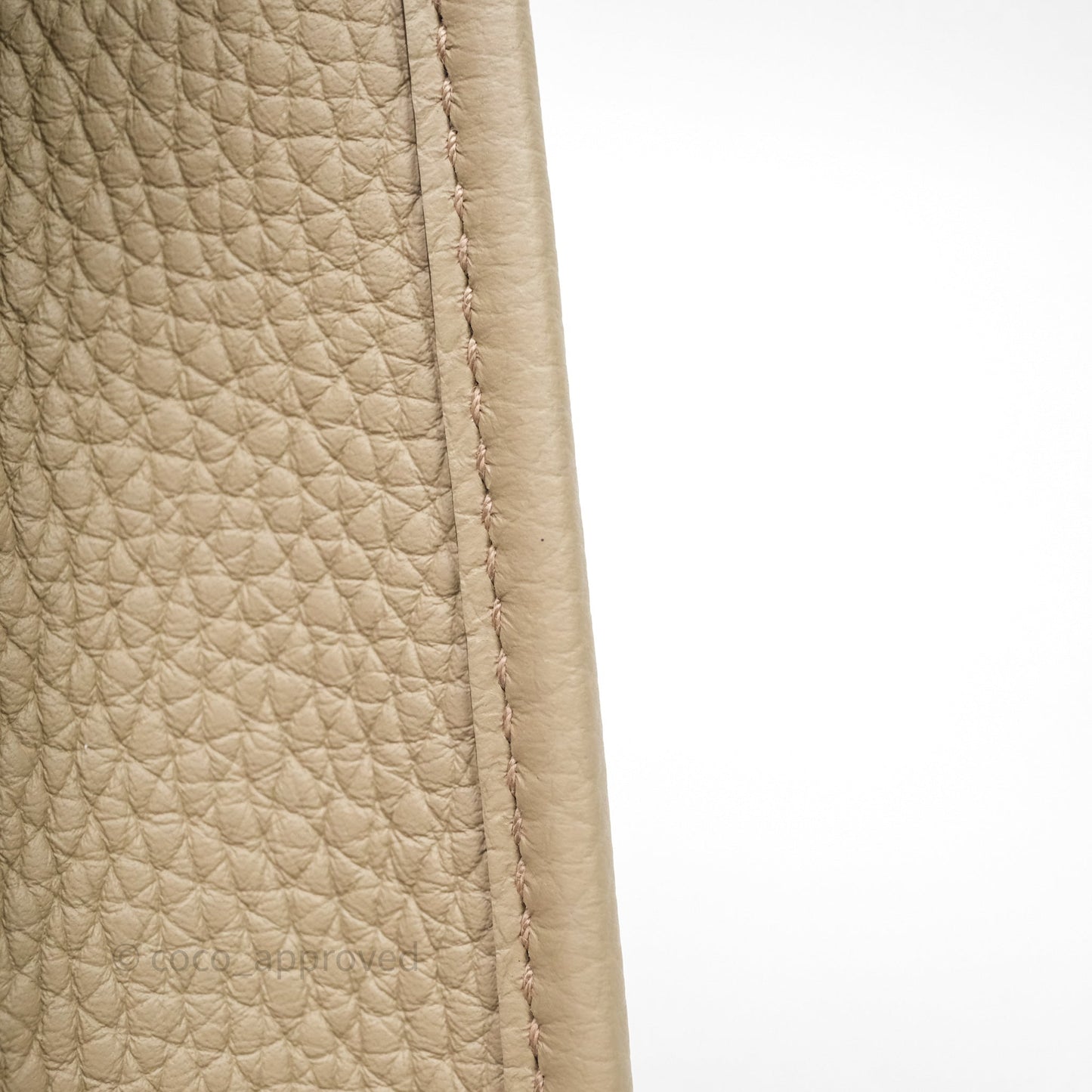 Hermès Mini Evelyne 16 Beige Marfa 8Q Clemence Gold Hardware