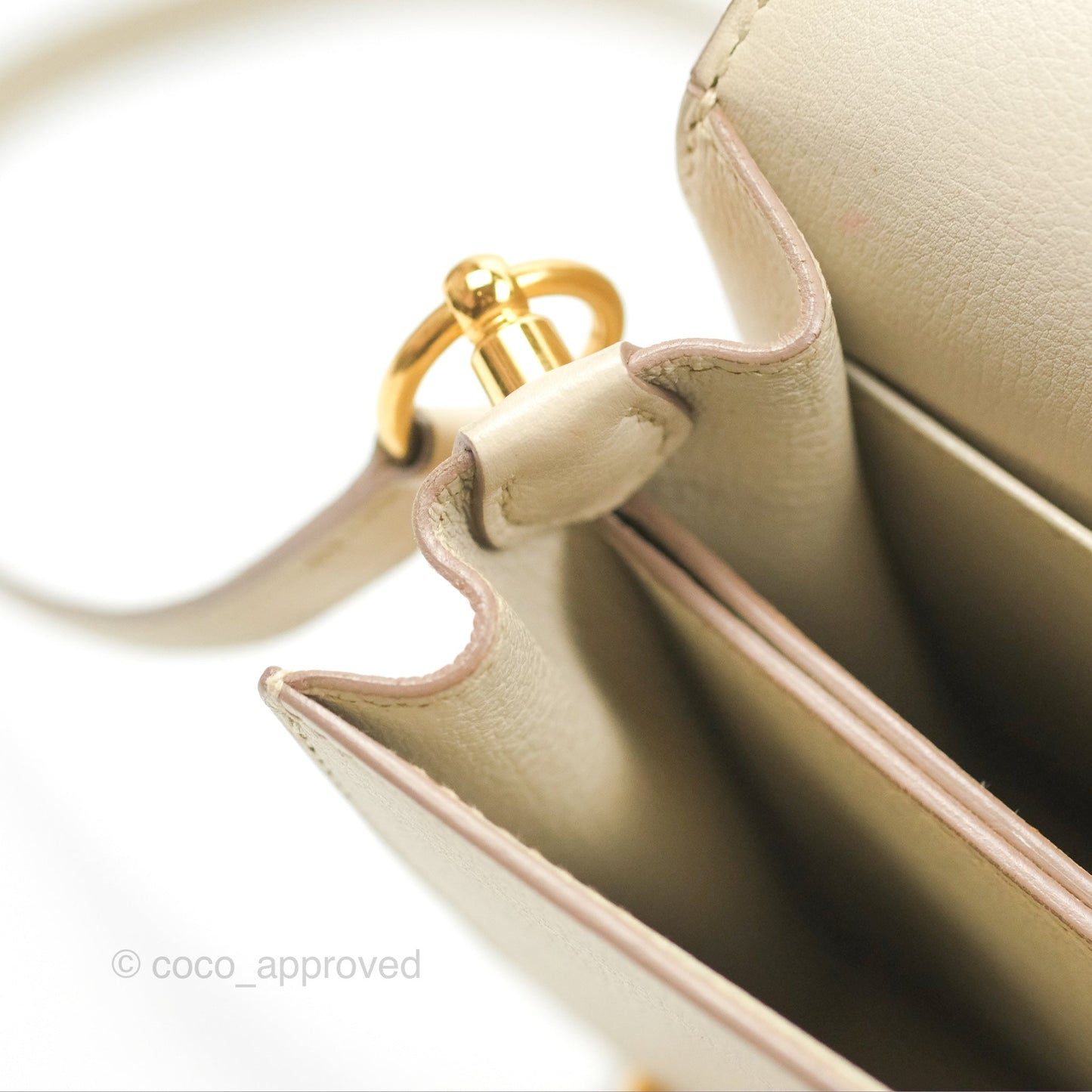 Hermès Roulis Mini 18 Beton Evercolor Gold Hardware
