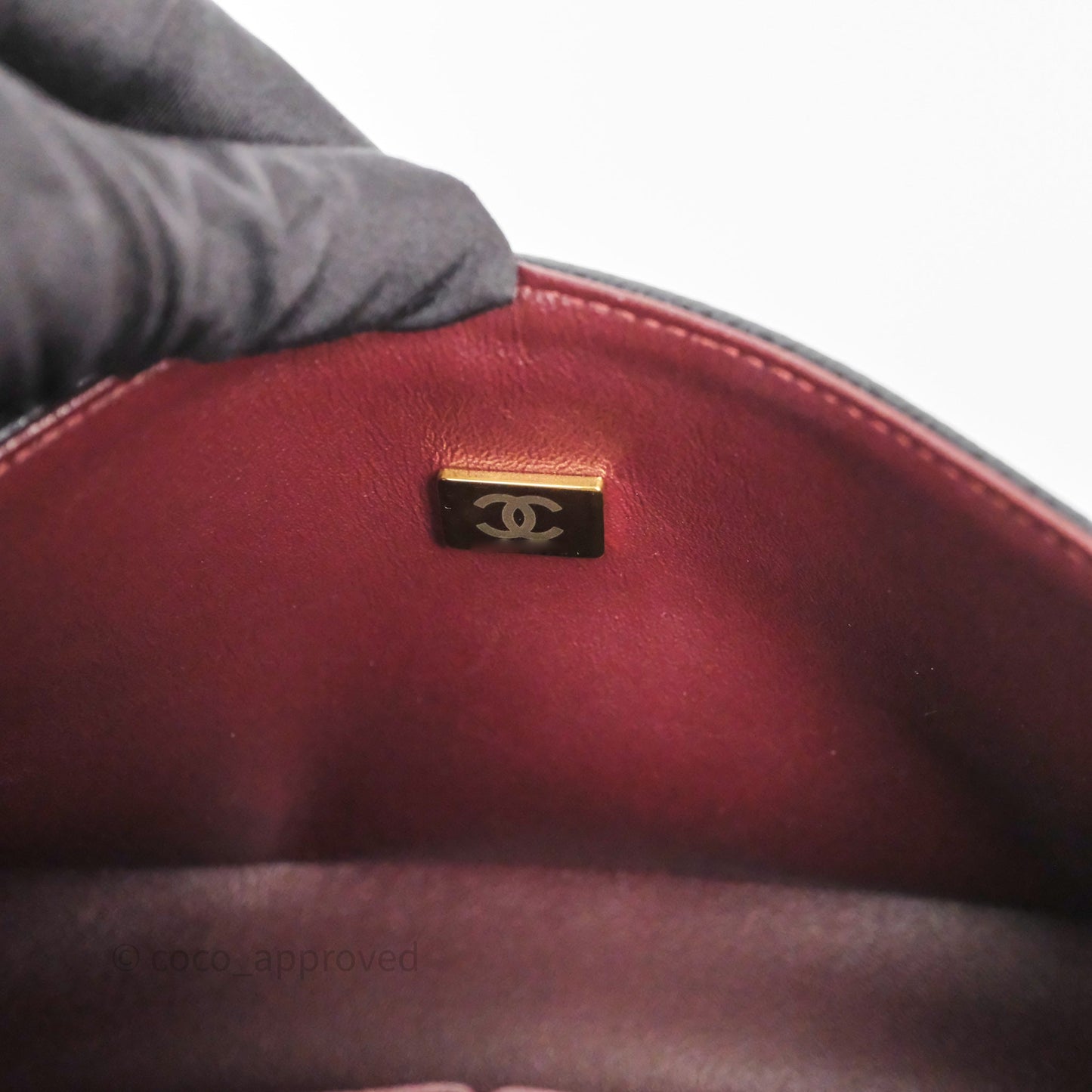 Chanel Small Classic Flap Quilted Black Caviar Gold Hardware