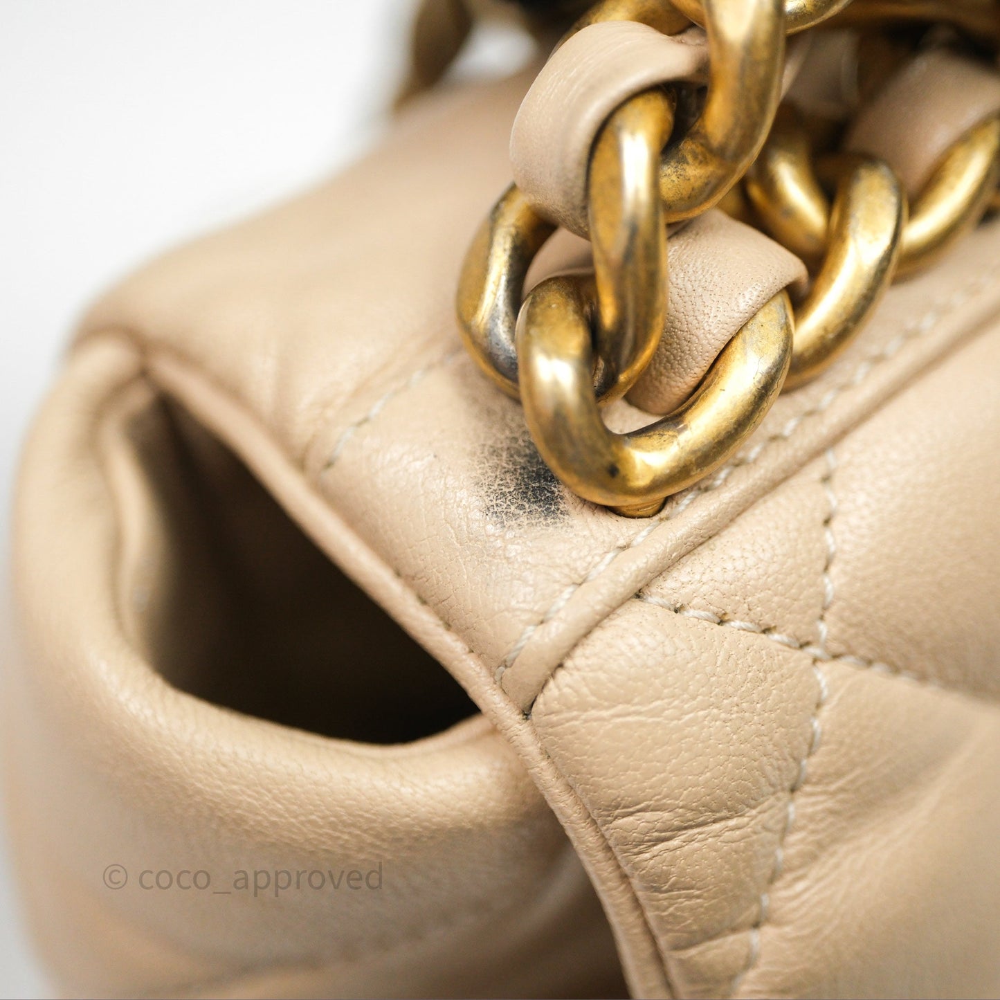 Chanel 19 Small Beige Mixed Hardware