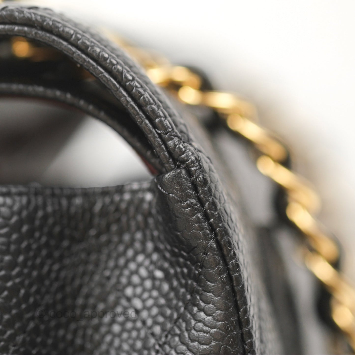 Chanel Classic Small S/M Flap Black Caviar Gold Hardware