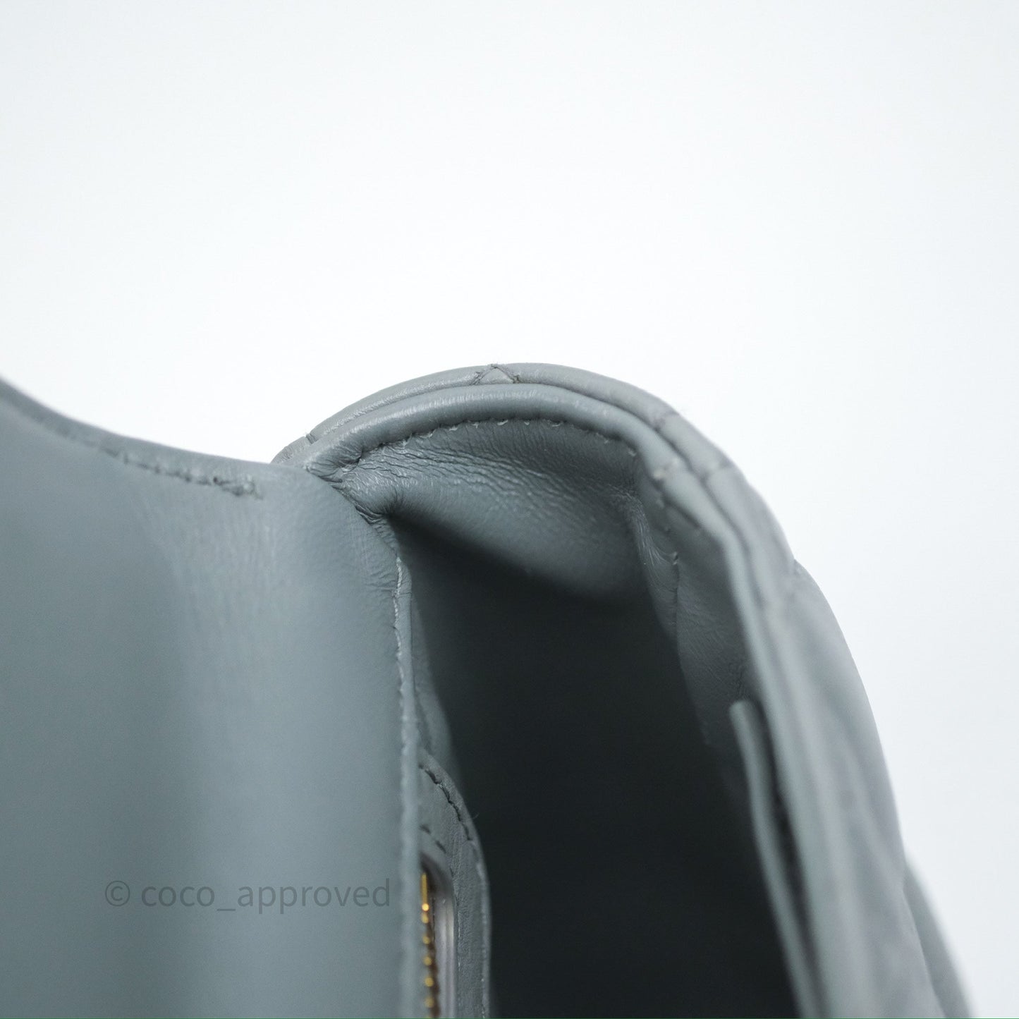 Dior Small Caro Bag Grey Supple Cannage Calfskin