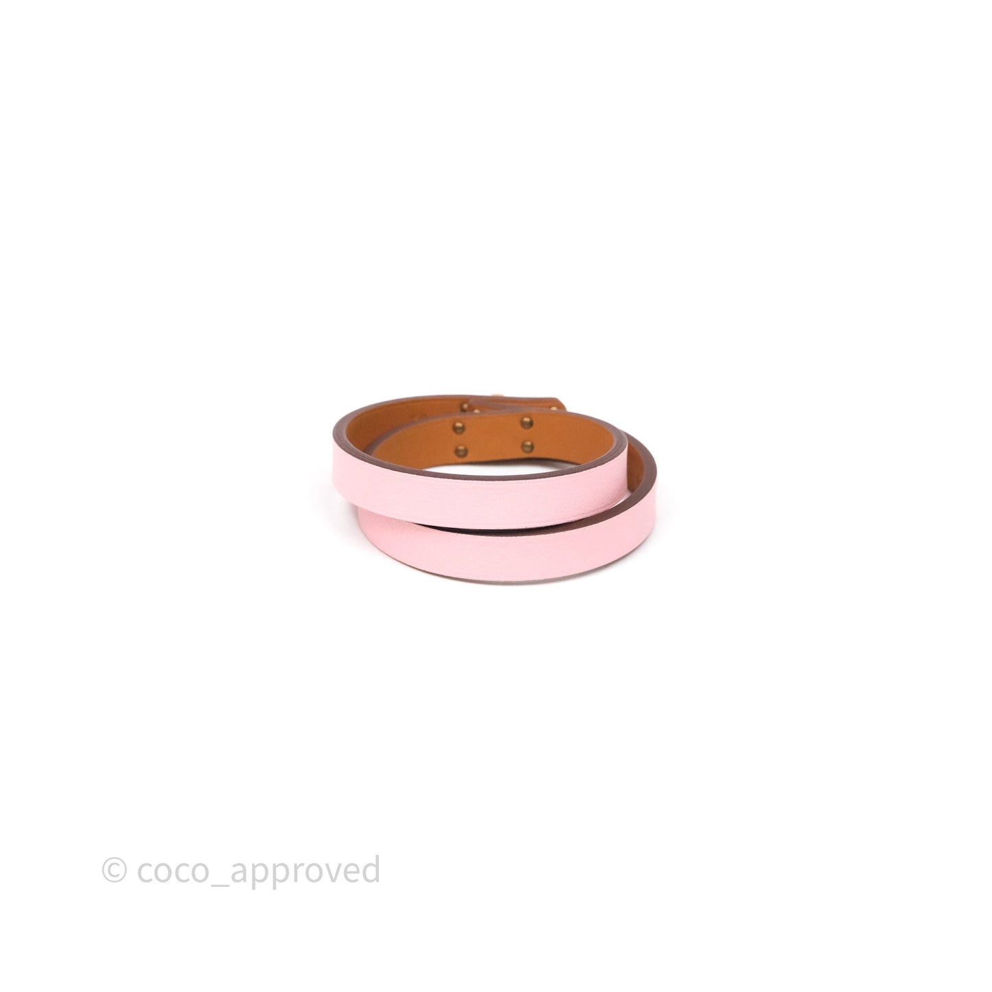 Hermès Kelly Double Tour Bracelet Rose Swift Rose Gold Hardware