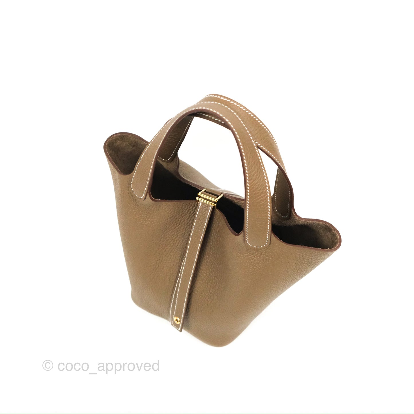 Hermès Picotin 18 Etoupe Clemence Gold Hardware