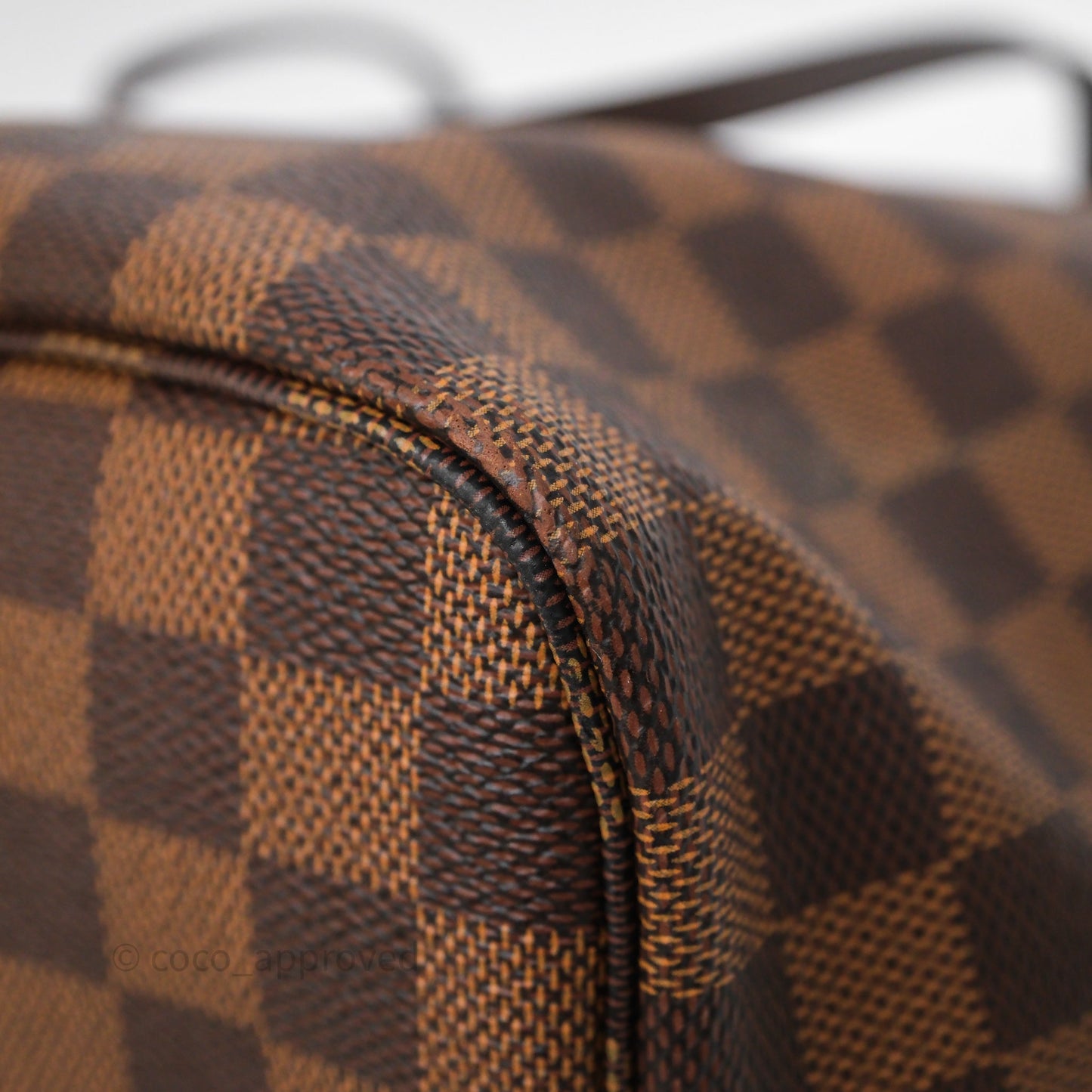 Louis Vuitton Neverfull MM Tote Bag Damier Ebene Canvas