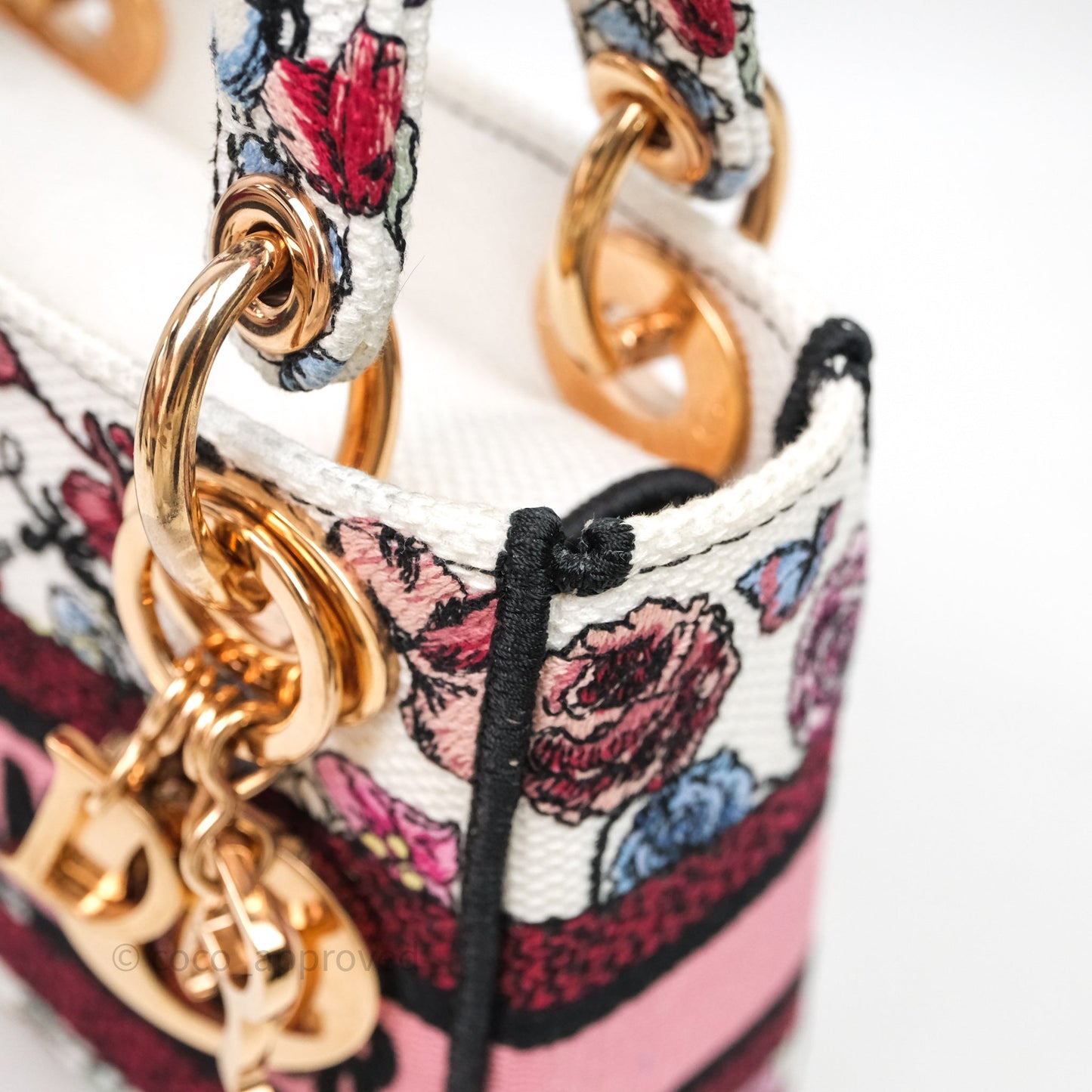 Christian Dior Mini Lady D-Lite Bag Florilegio Embroidered