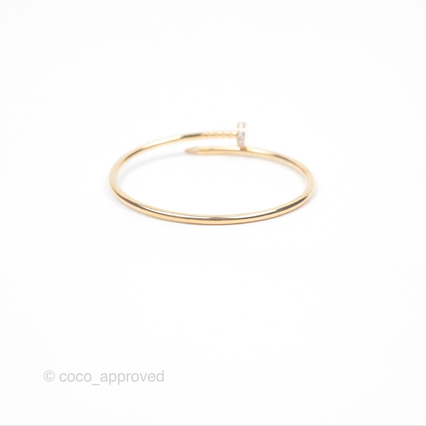 Cartier Small Juste Un Clou Bracelet 18K Pink Gold Diamond