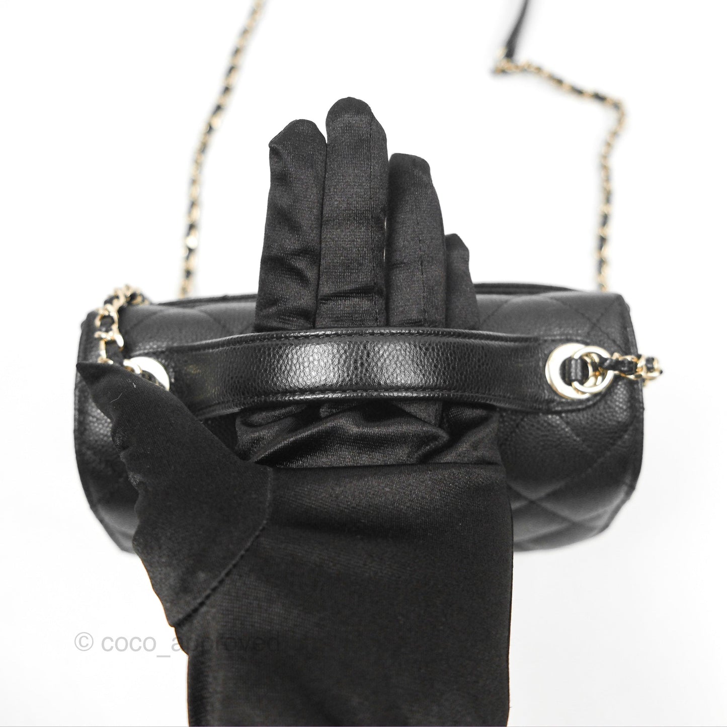 Chanel Quilted Small Business Affinity Flap Black Caviar Gold Hardware