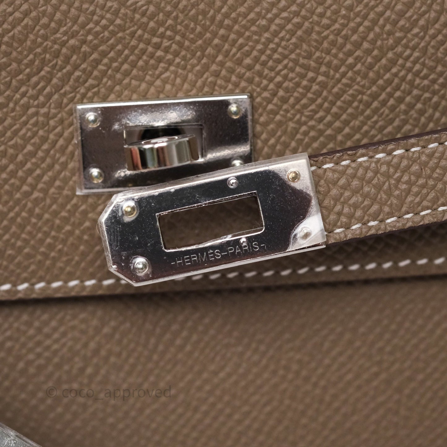 Hermès Kelly To Go Wallet Etoupe 18 Epsom Palladium Hardware
