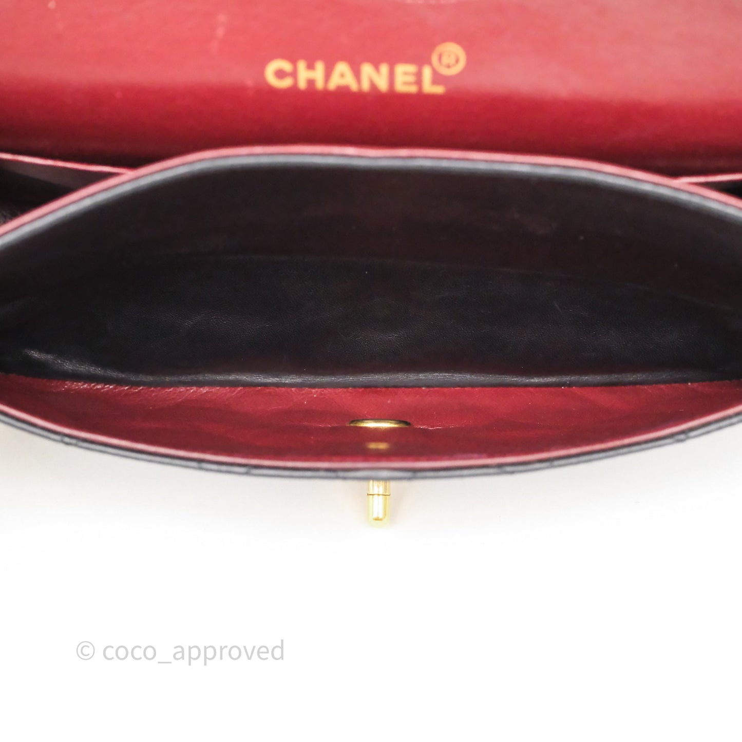 Chanel Vintage Medium Classic Flap Black Lambskin 24K Gold Hardware