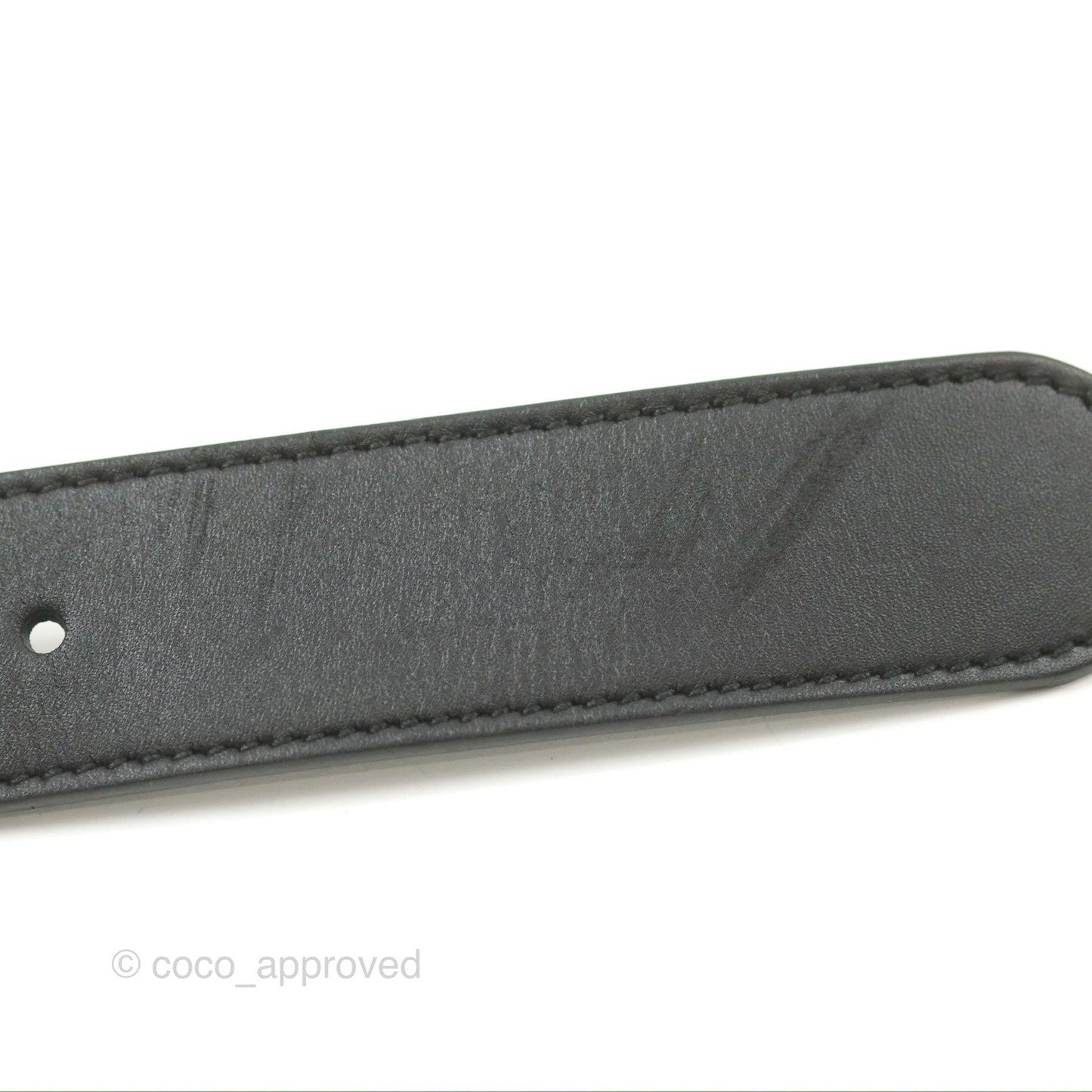 Gucci Double GG 20mm Belt Black Calfskin 85 34