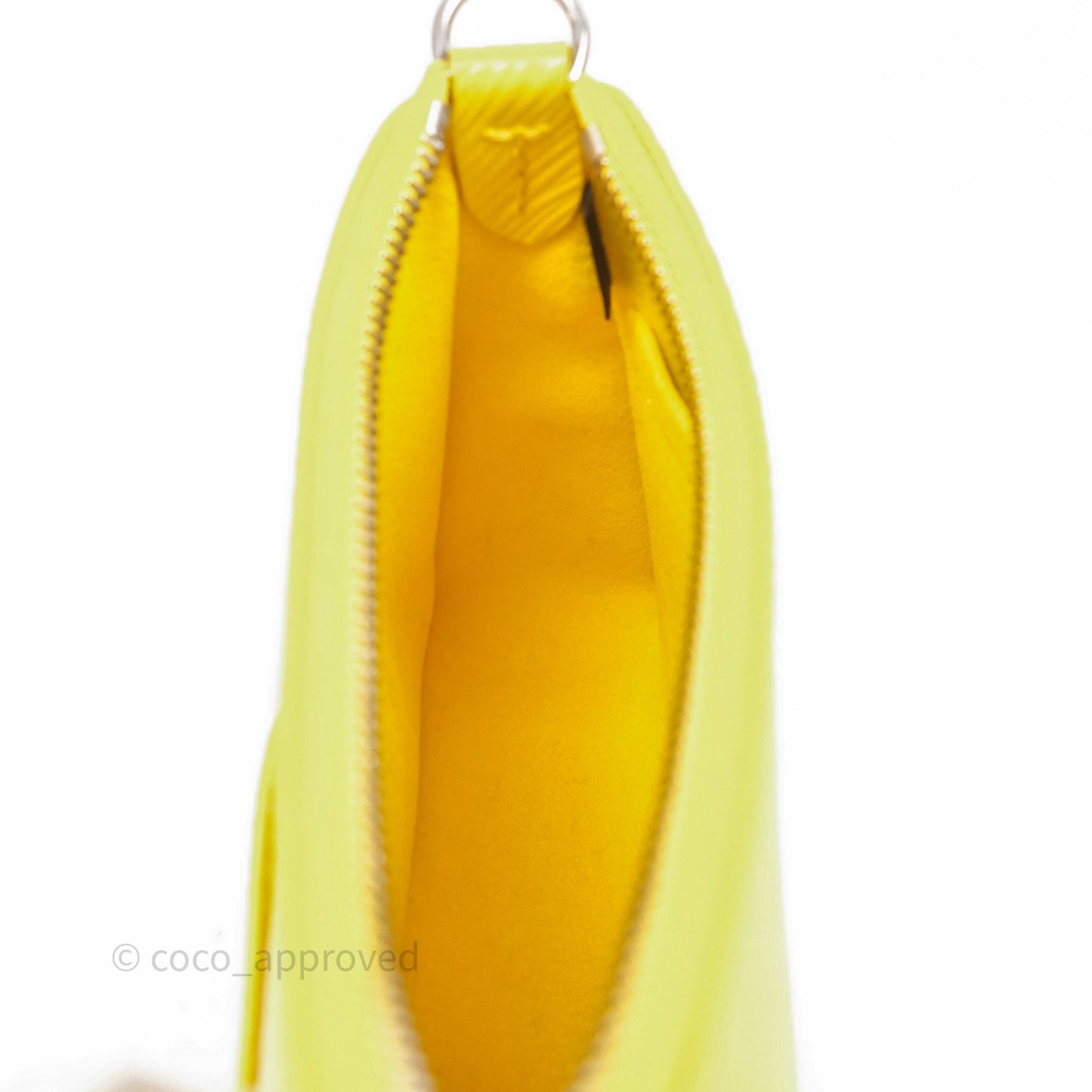 Louis Vuitton x Yayoi Kusama Epi Marellini Bag Infinity Dots Yellow Silver Hardware