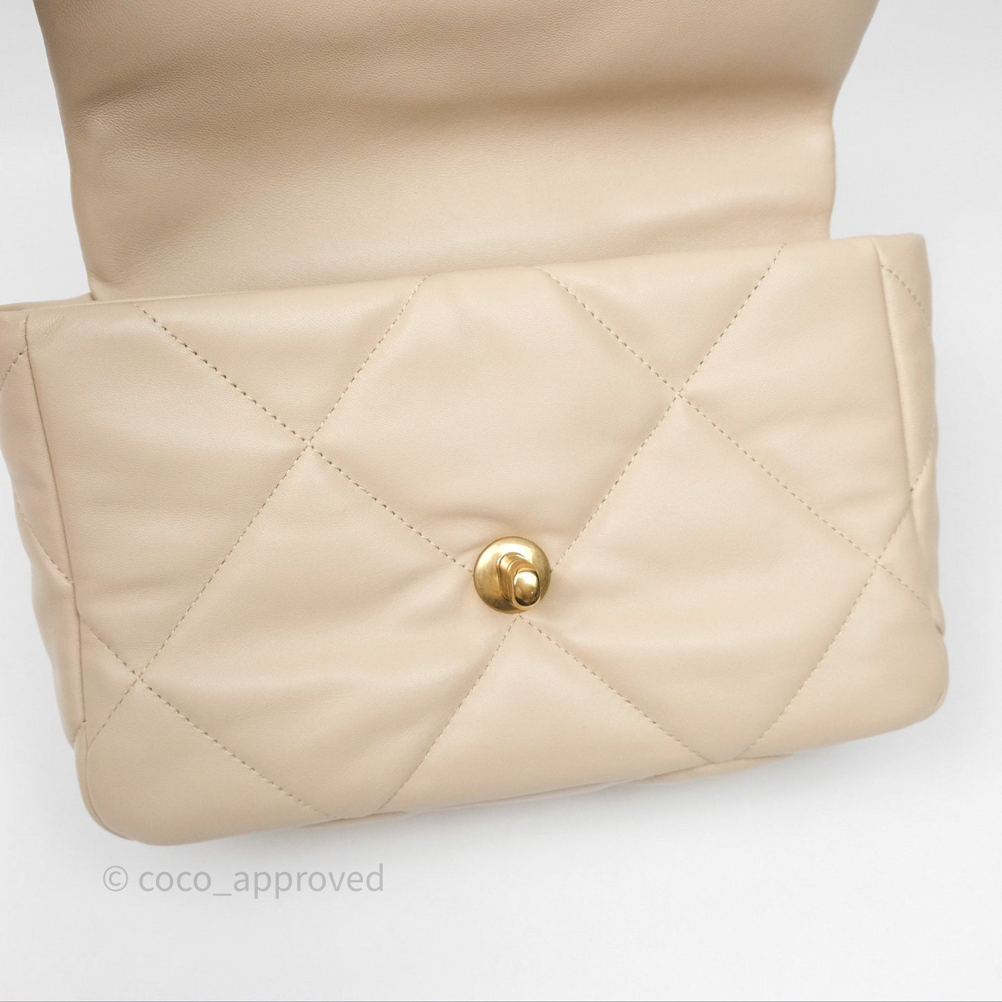 Chanel 19 Small Beige Mixed Hardware