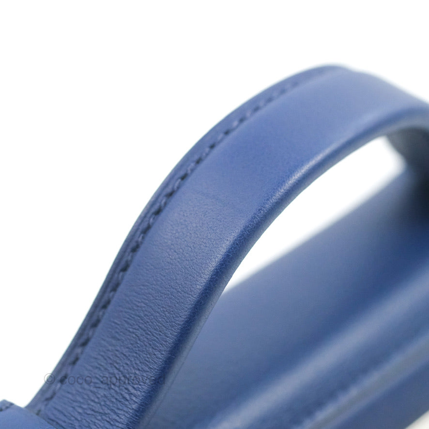 Hermès 24/24 21 Mini Bleu Saphir Evercolor/Swift Palladium Hardware