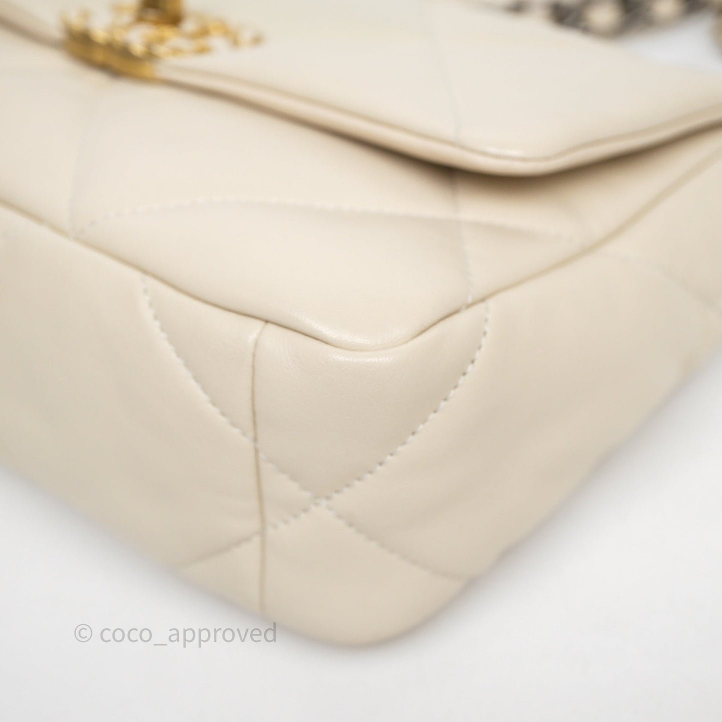 Chanel 19 Small Ivory Mixed Hardware