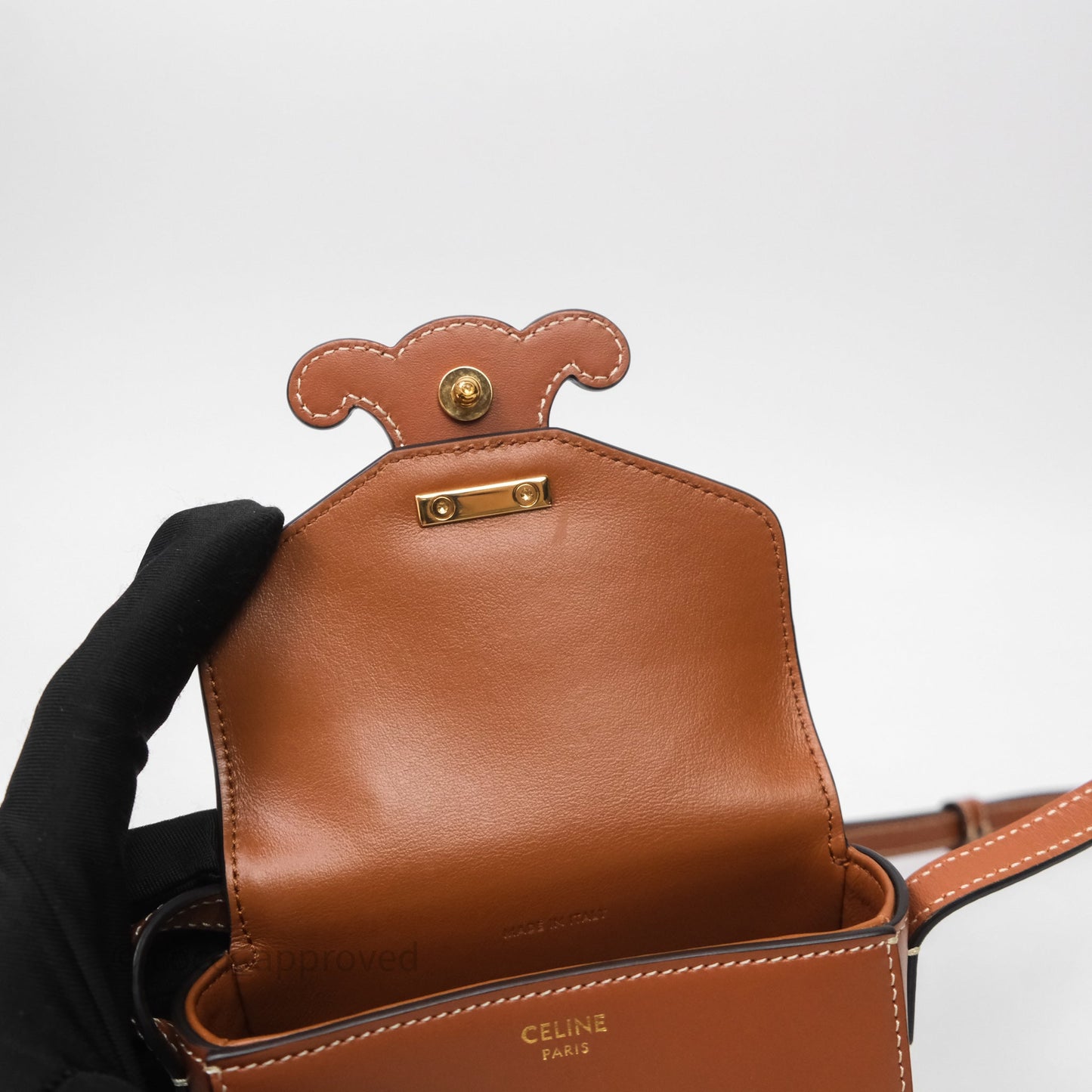Celine Mini Besace Cuir Triomphe Tan Smooth Calfskin