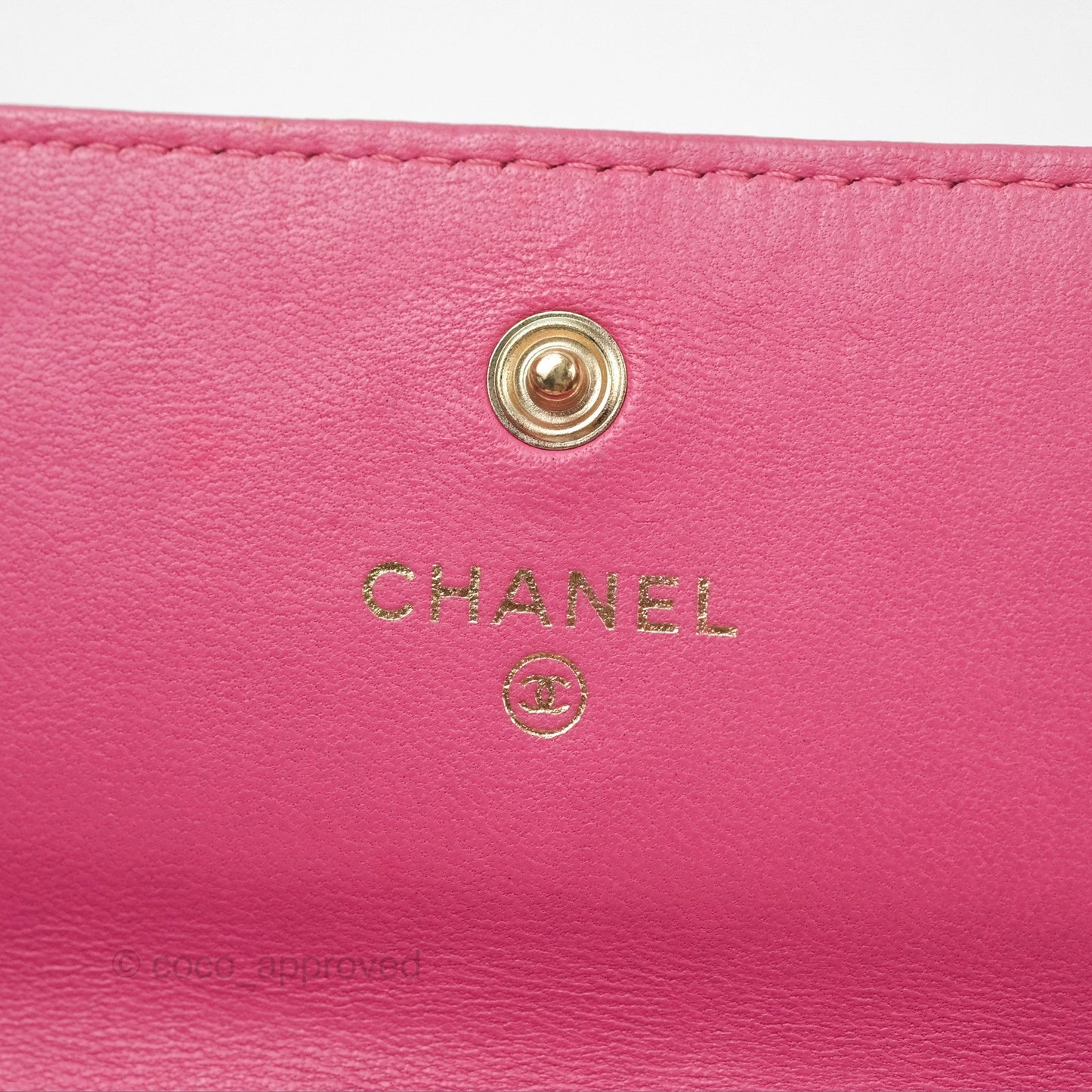 Chanel Classic Quilted Long Wallet Pink Lambskin Gold Hardware