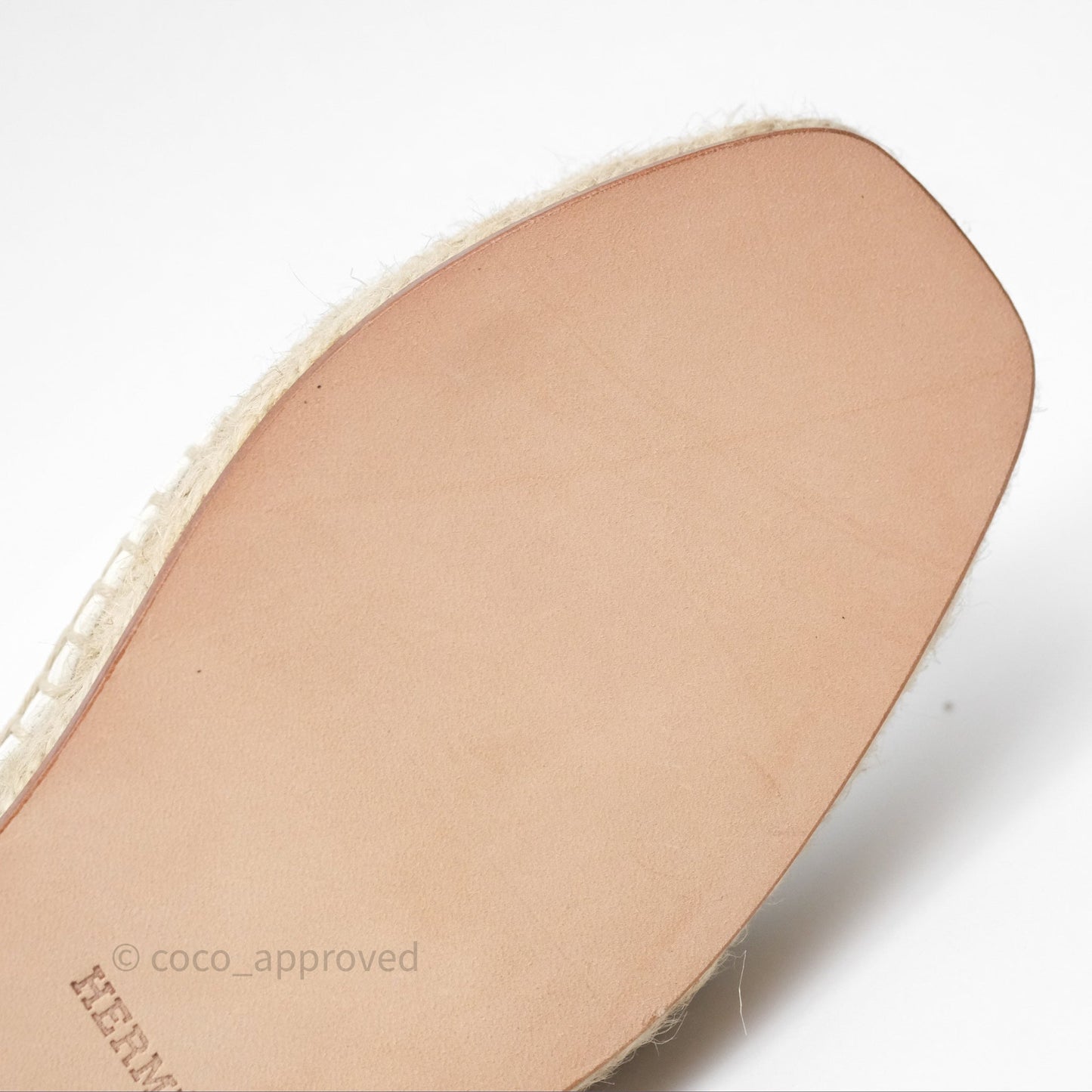 Hermès Guapa Espadrille Blanc Calfskin Size 37