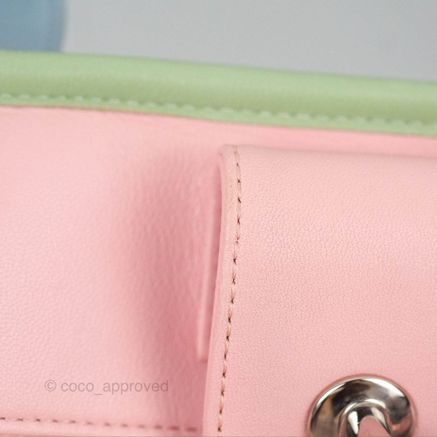 Chanel Coco Splash Blue/Green/Pink PVC Shopping Tote Bag