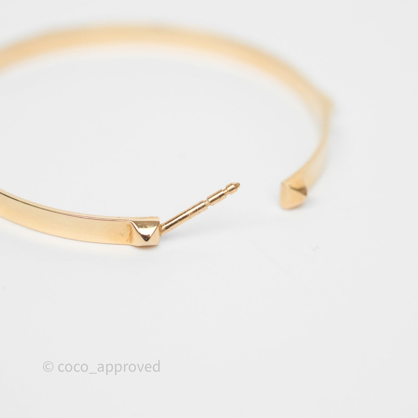 Hermès Mini Clous Hoop Earrings 18K Rose Gold