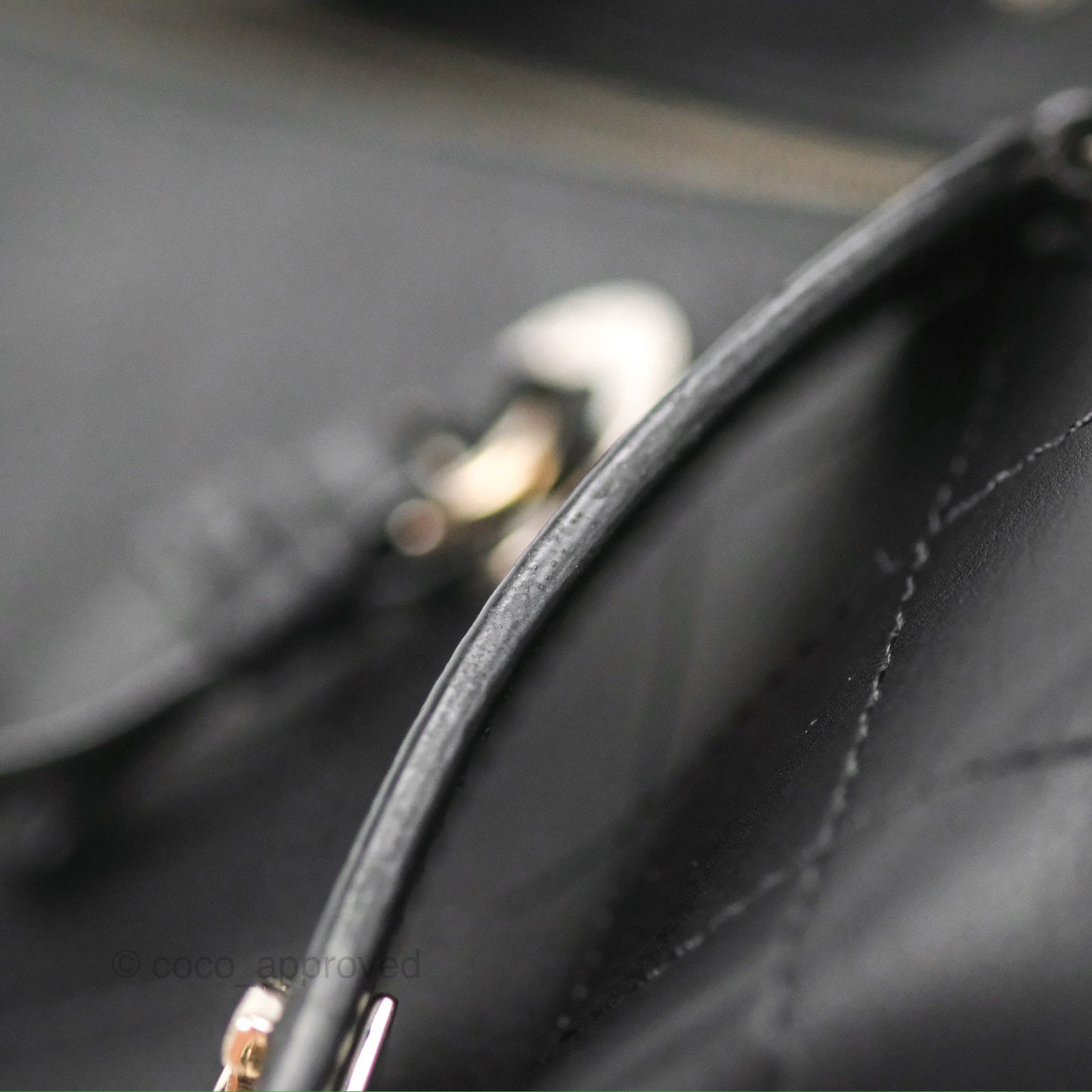 Chanel Flat Quilted Boston Bag Black Calfskin Silver Hardware