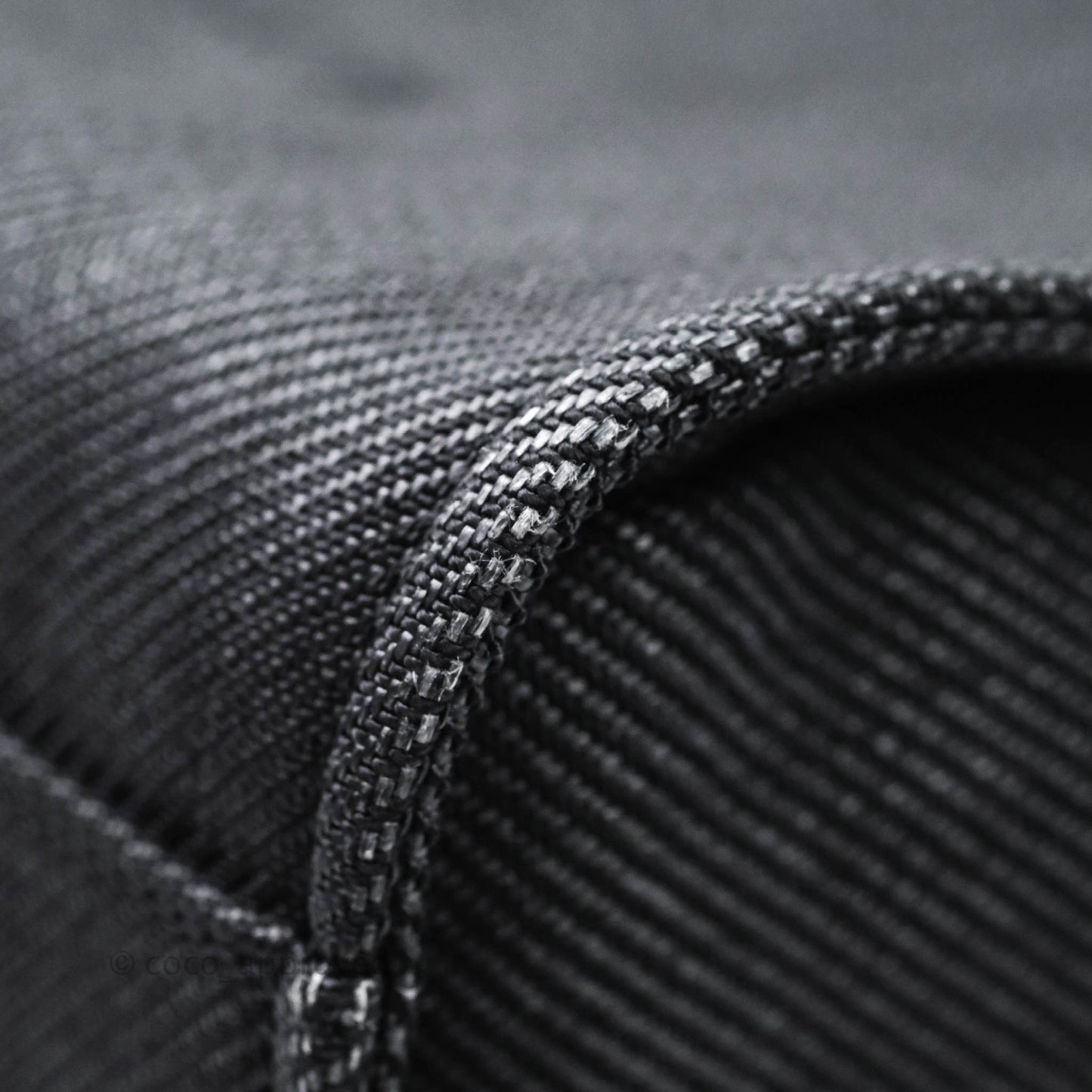 Chanel Large Deauville Charcoal Grey Canvas