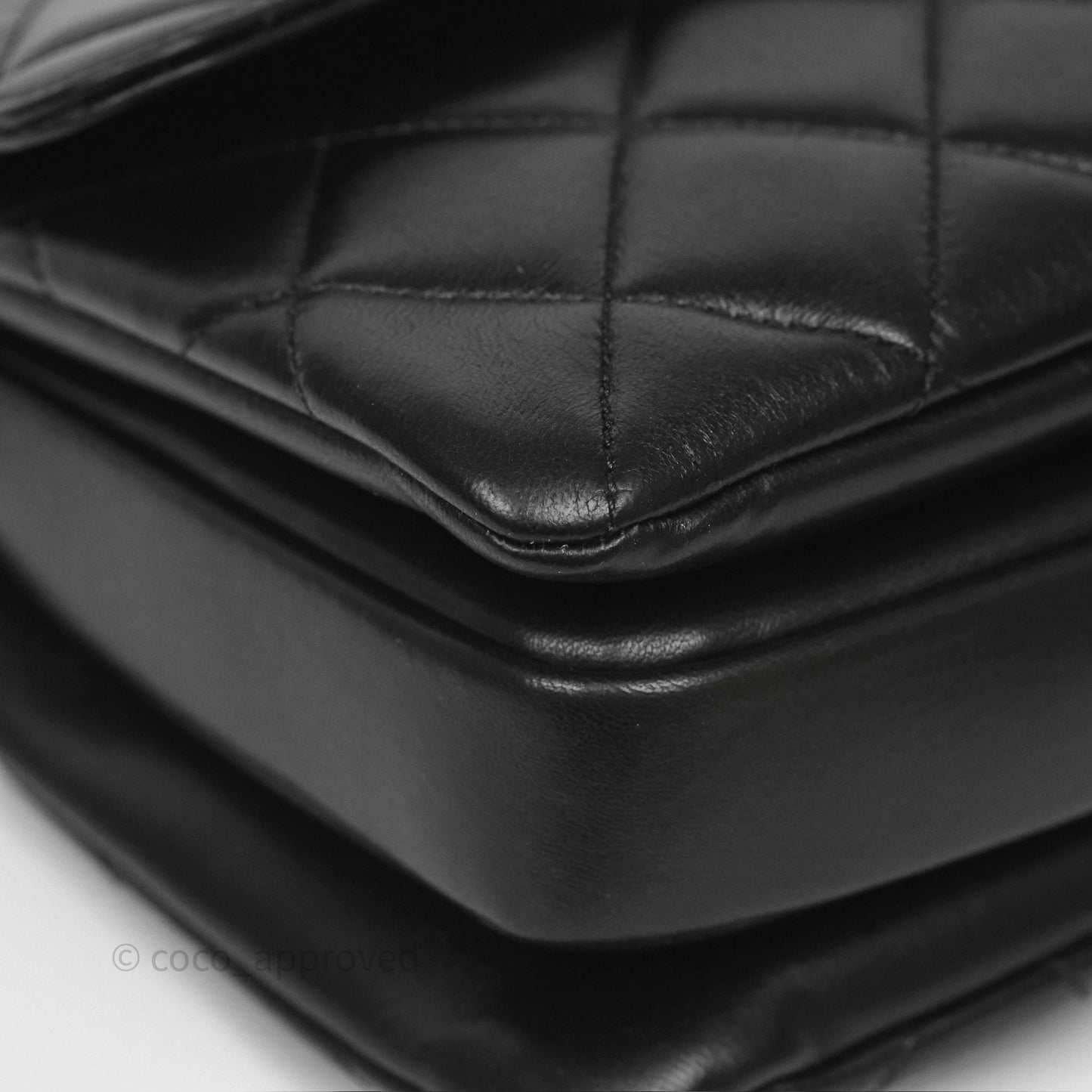 Chanel Small Trendy CC Black Lambskin Gold Hardware