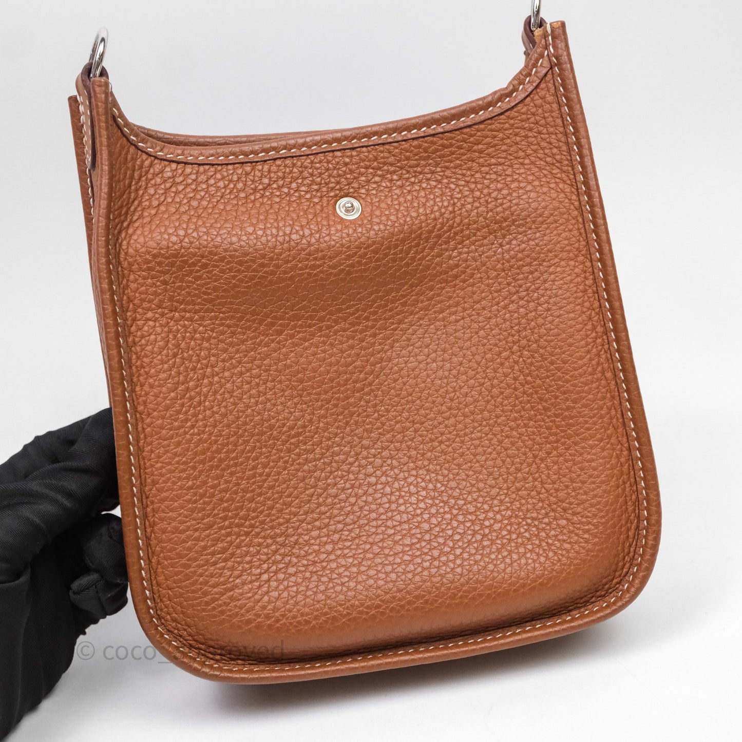 Hermès Mini Evelyne 16 Amazone Gold 37 Clemence Palladium Hardware