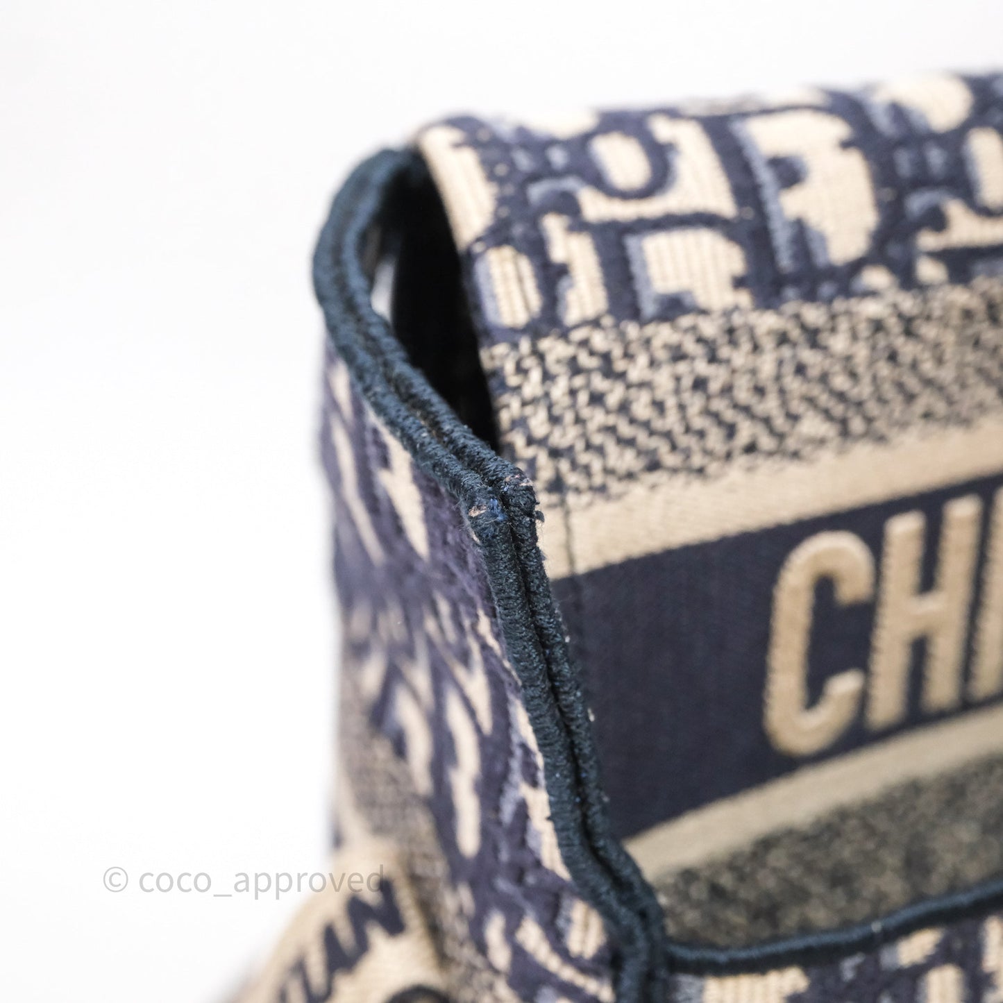 Christian Dior Medium DiorCamp Messenger Bag Oblique Embroidery Blue