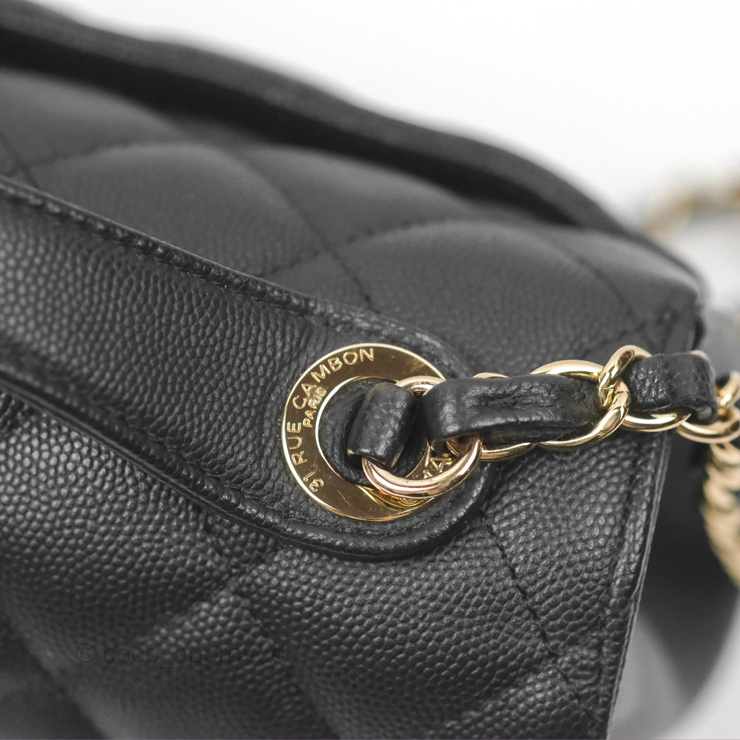 Chanel Quilted Medium Business Affinity Flap Black Caviar Gold Hardware