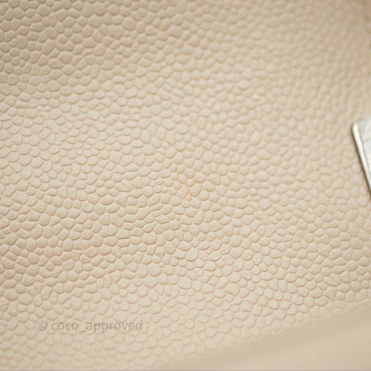 Chanel Small Boy Chevron Beige Caviar Ruthenium Hardware