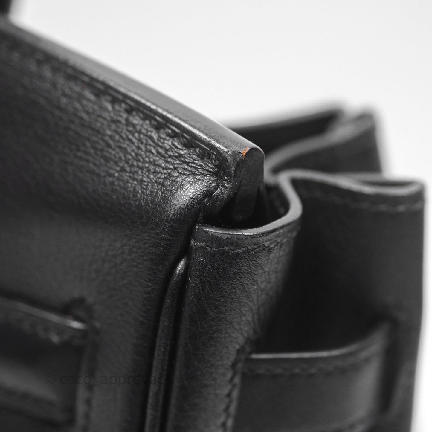 Hermès Birkin 30 Noir 89 Evergrain Palladium Hardware