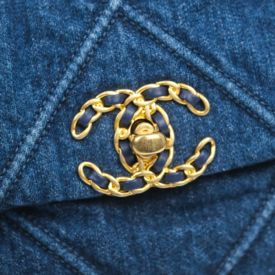Chanel 19 Small Denim Mixed Hardware