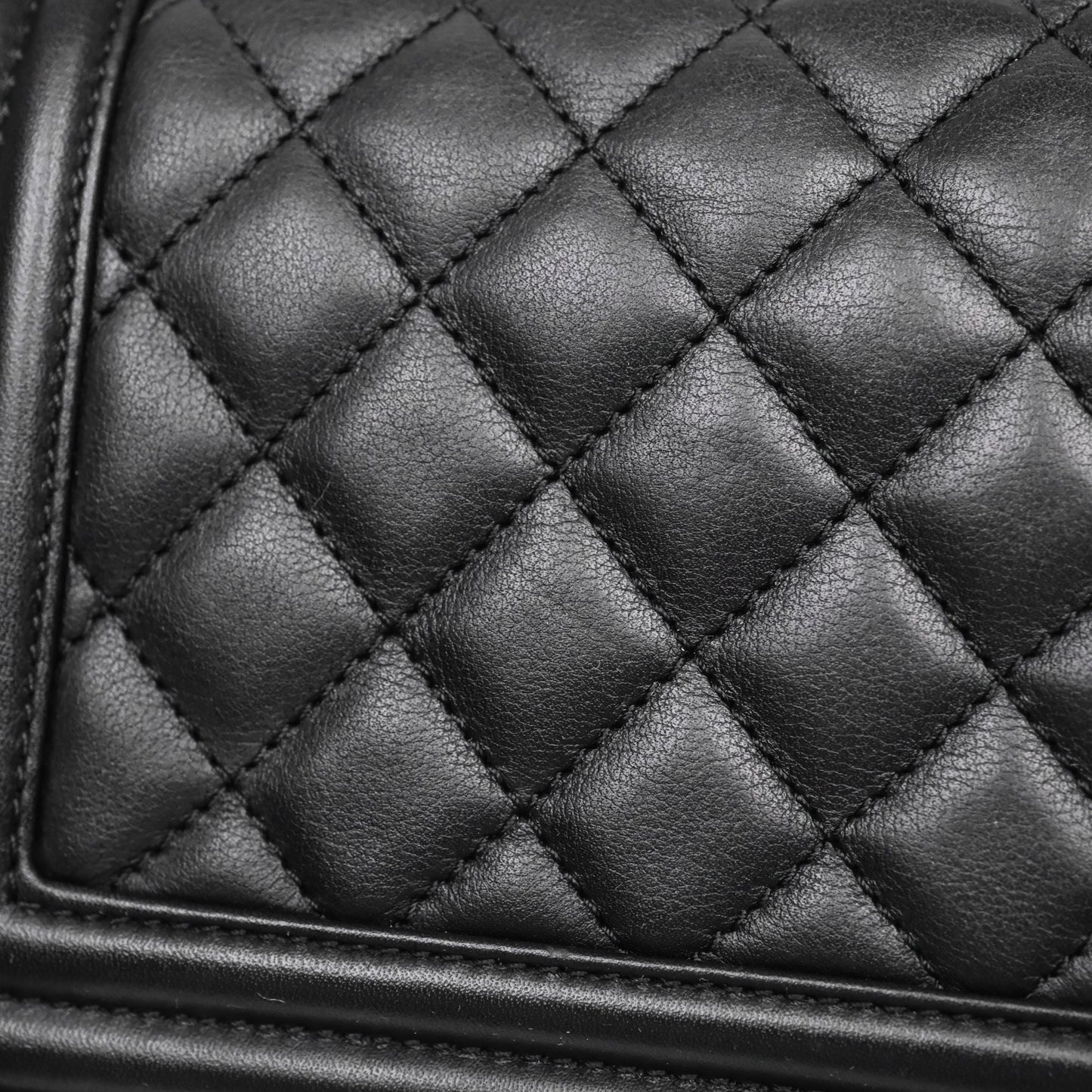 Chanel Small Boy Black Lambskin Aged Gold Hardware