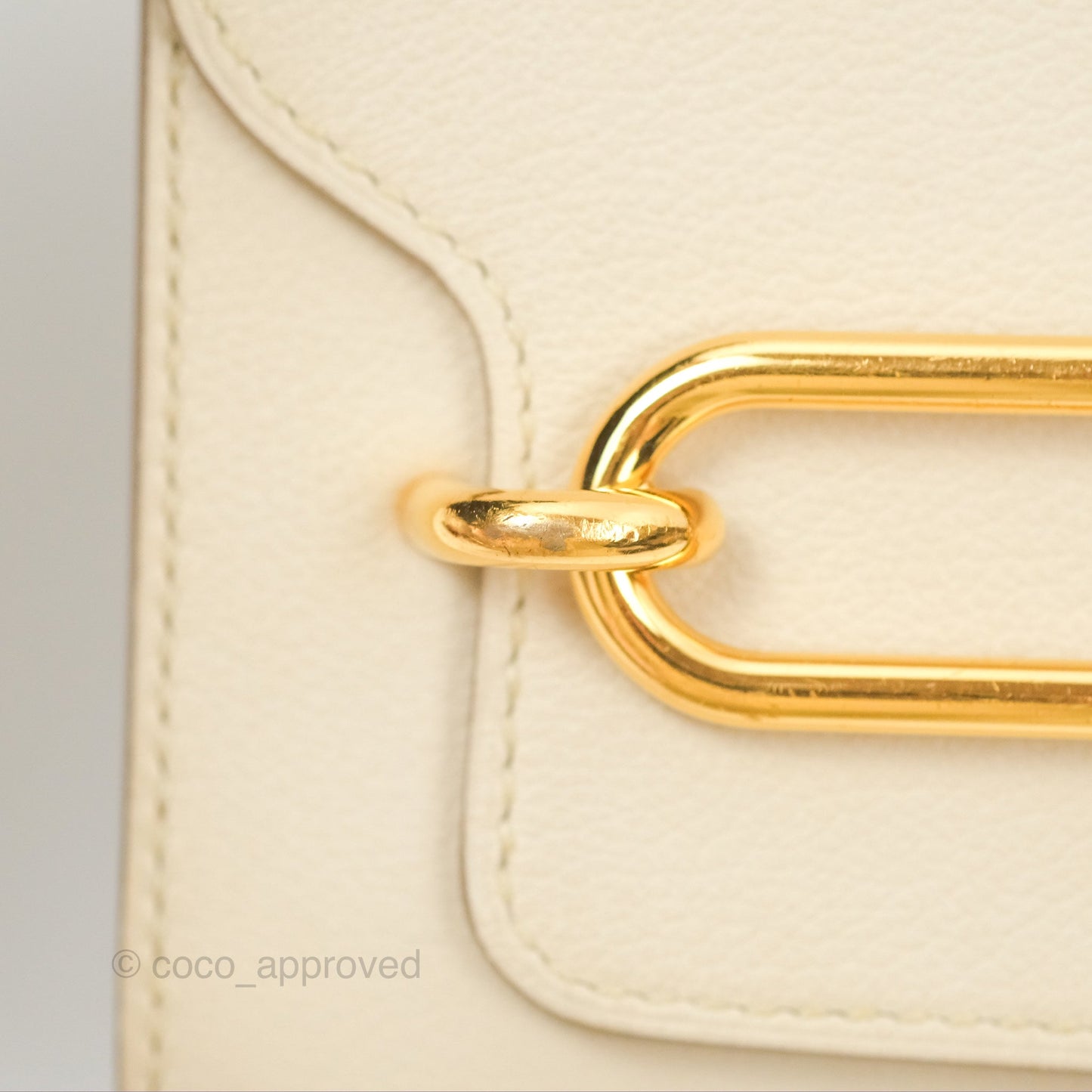 Hermès Roulis Mini 18 Beton Evercolor Gold Hardware