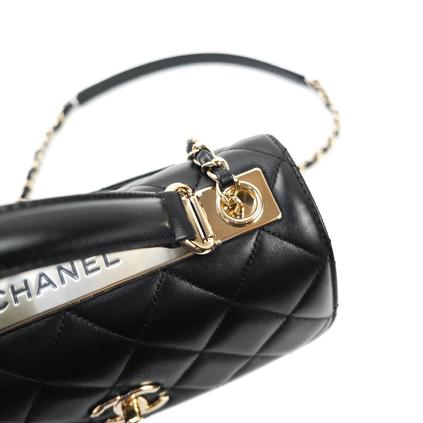 Chanel Trendy CC Small Black Lambskin Gold Hardware