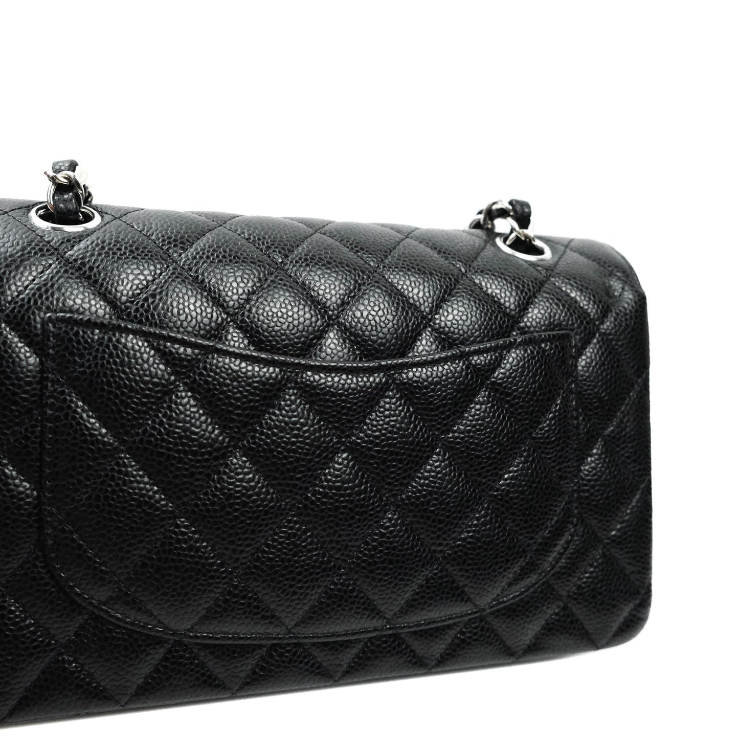 Chanel Small S/M Quilted Classic Flap Black Caviar Silver Hardware