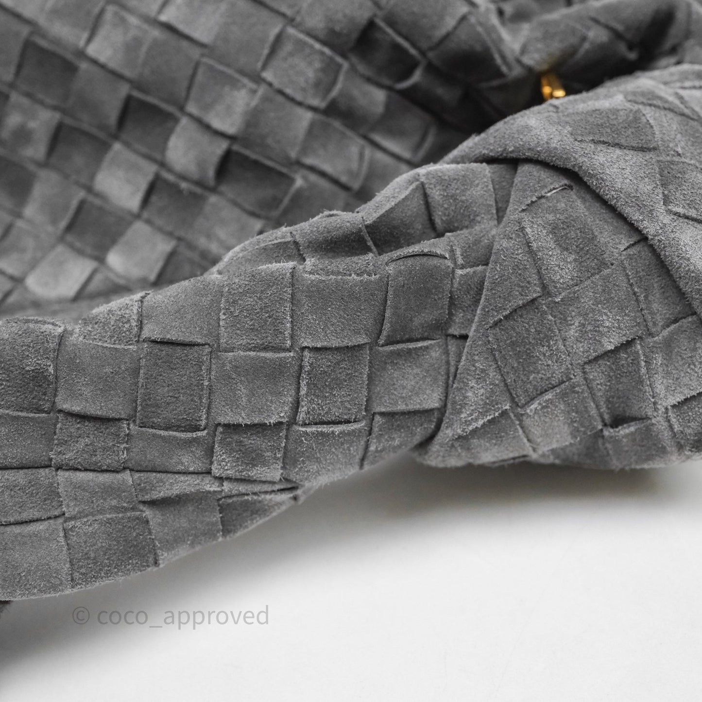 Bottega Veneta Classic Jodie Cloudy Indigo Suede Intrecciato