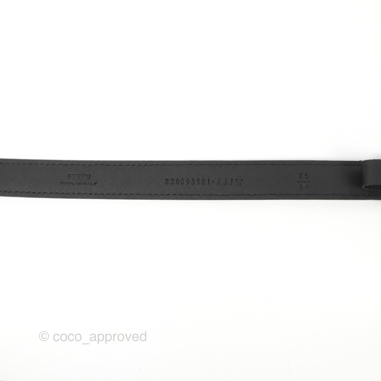 Fendi FF Logo Black Belt