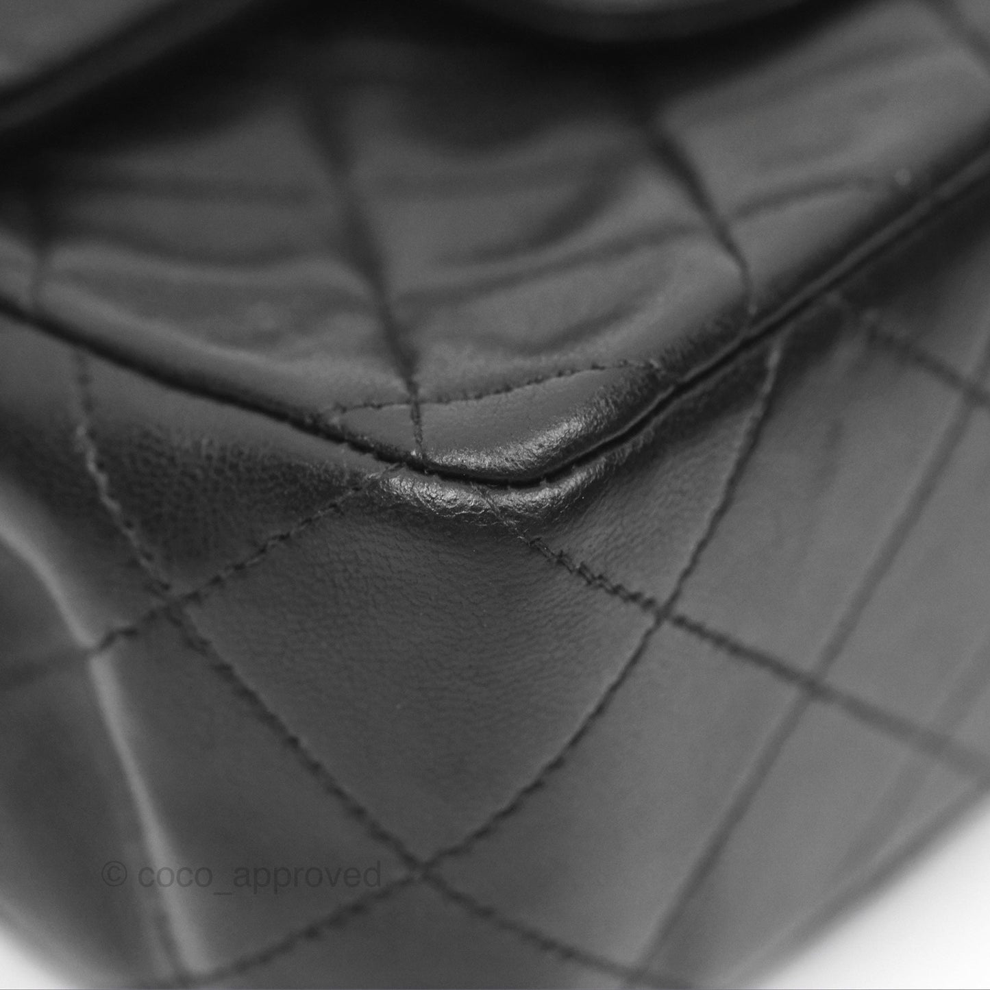 Chanel Vintage Mini Square Black Lambskin 24K Gold Hardware