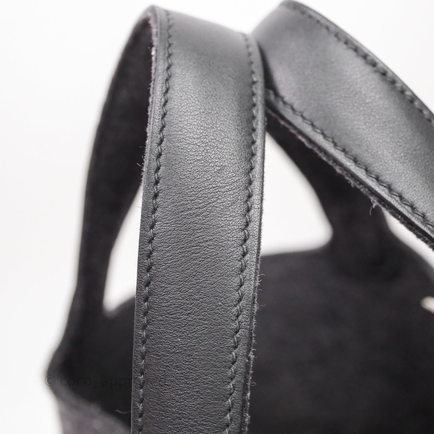 Hermès Picotin 18 Graphite 88/ Noir 89 Wool Swift Palladium Hardware