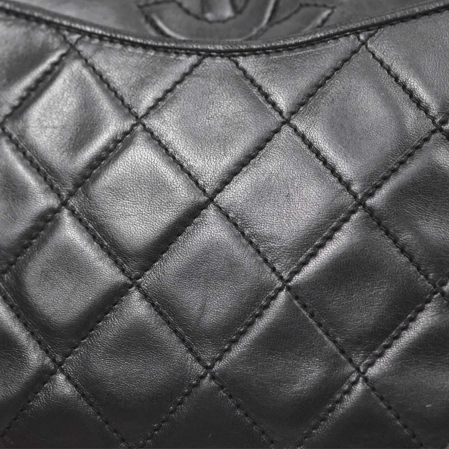 Chanel Vintage Camera Bag Black Lambskin Gold Hardware