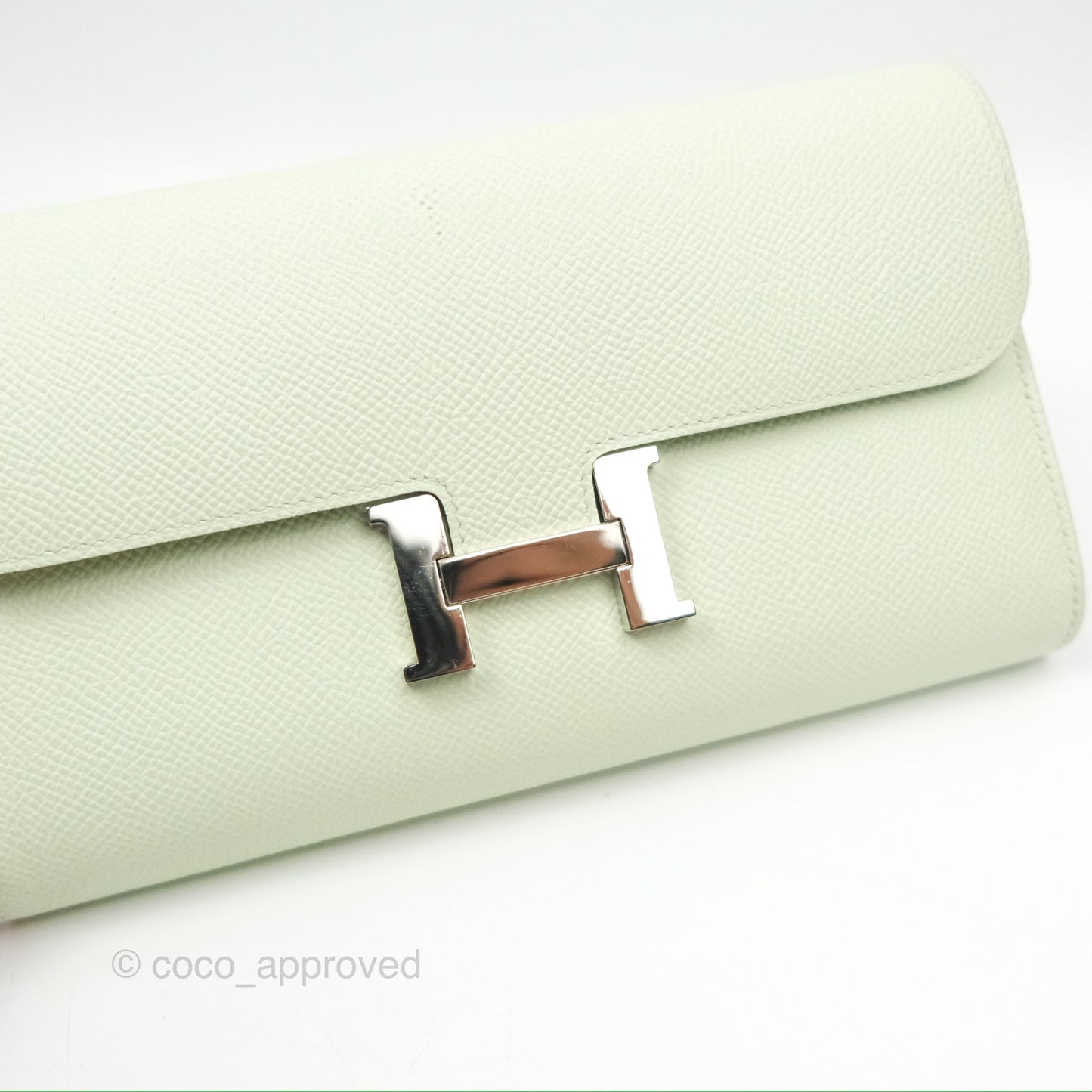 Hermès Constance To Go Wallet Vert Fizz Epsom Palladium Hardware