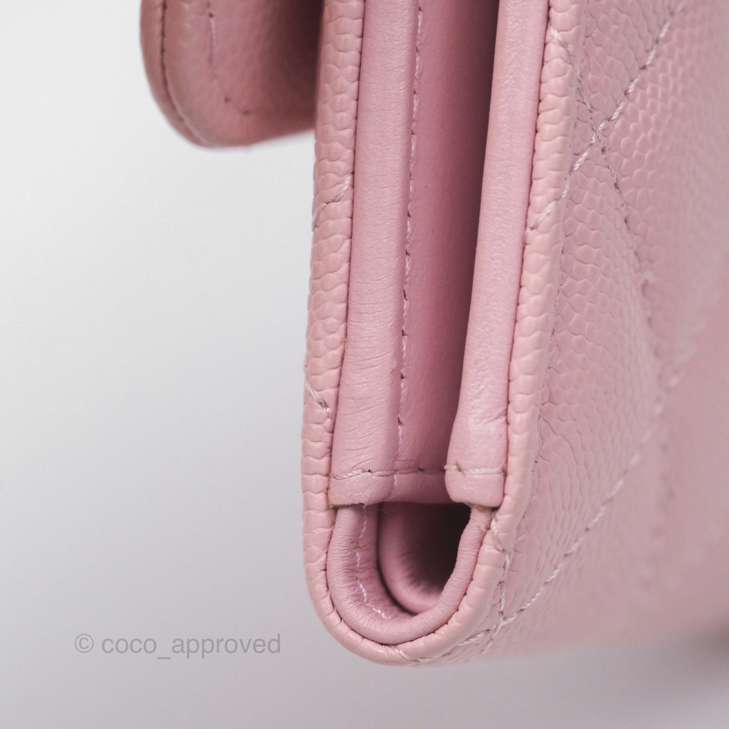 Chanel Classic Short Flap Wallet Pink Caviar Gold Hardware