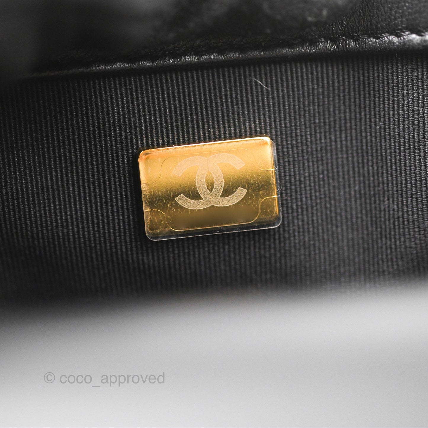 Chanel Mini Rectangular Pearl Crush Tweed Black White Grid Aged Gold Hardware